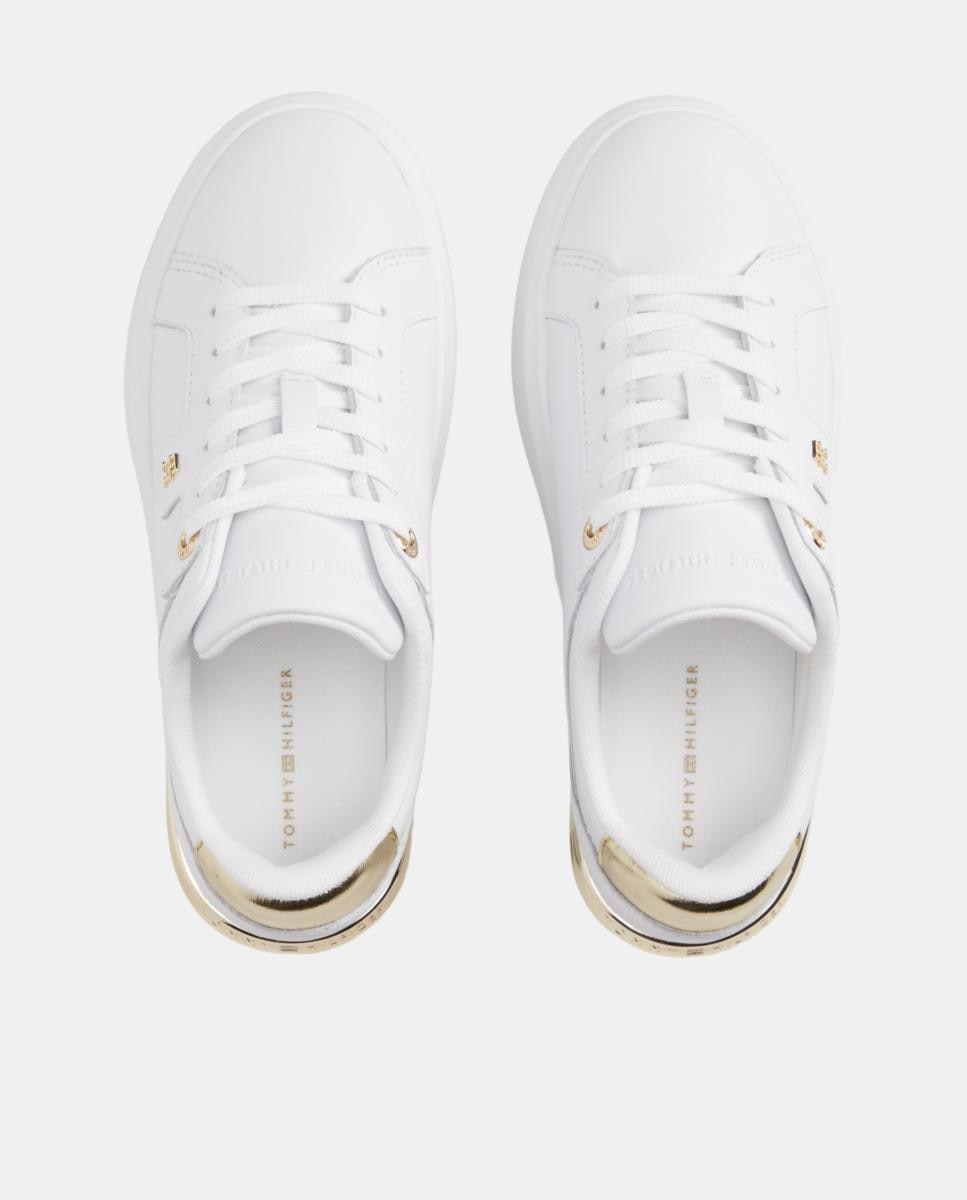 Sapatilhas com Plataforma Branco-3