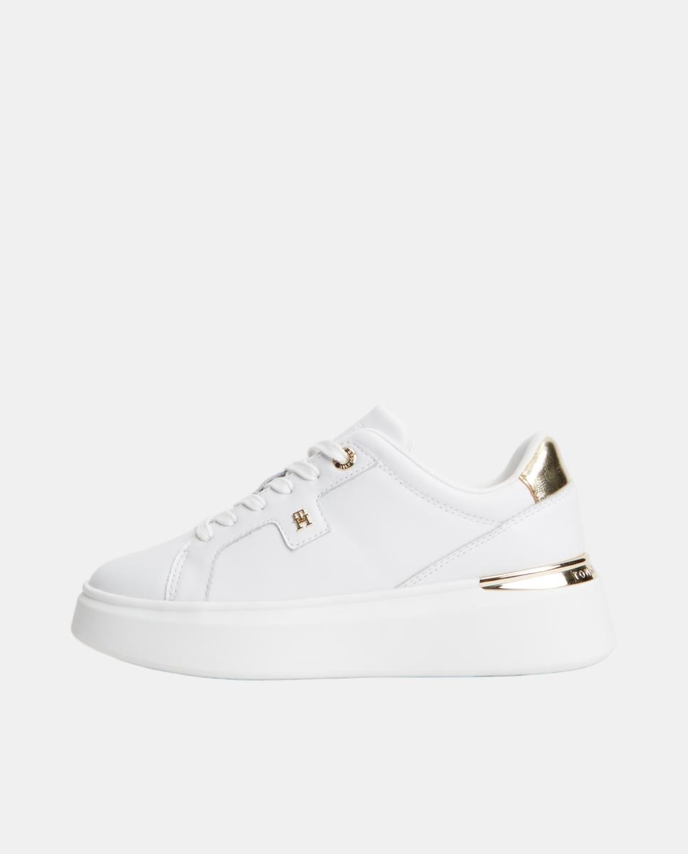 Sapatilhas com Plataforma Branco-7