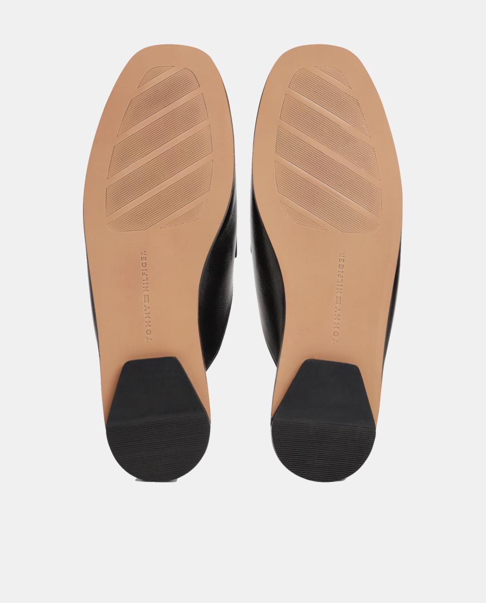Imagen 3 de Mocasines destalonados negros de piel de Tommy Hilfiger - Negro Negro