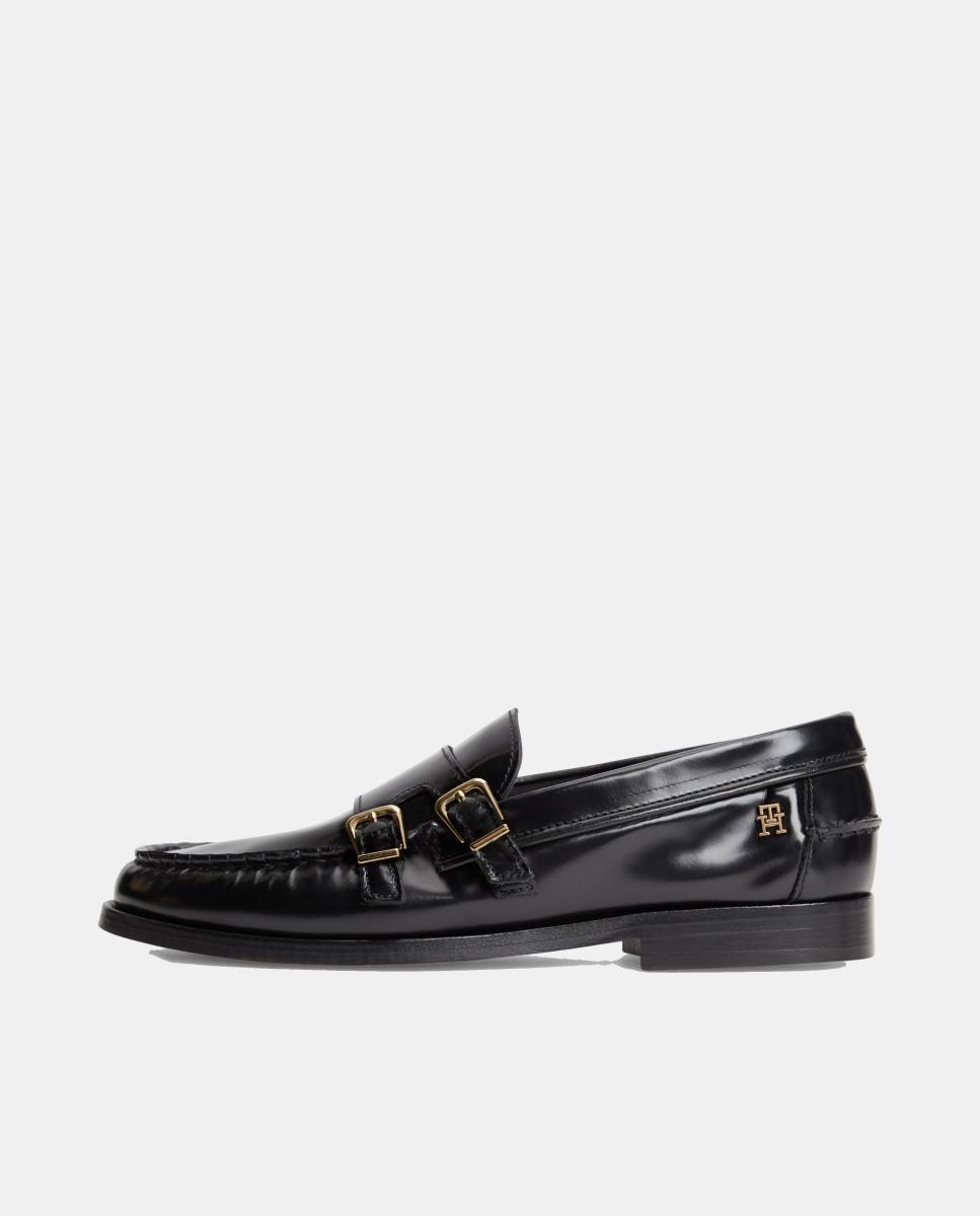 Imagen 5 de Mocasines negros con hebillas laterales de Tommy Hilfiger - Negro Negro