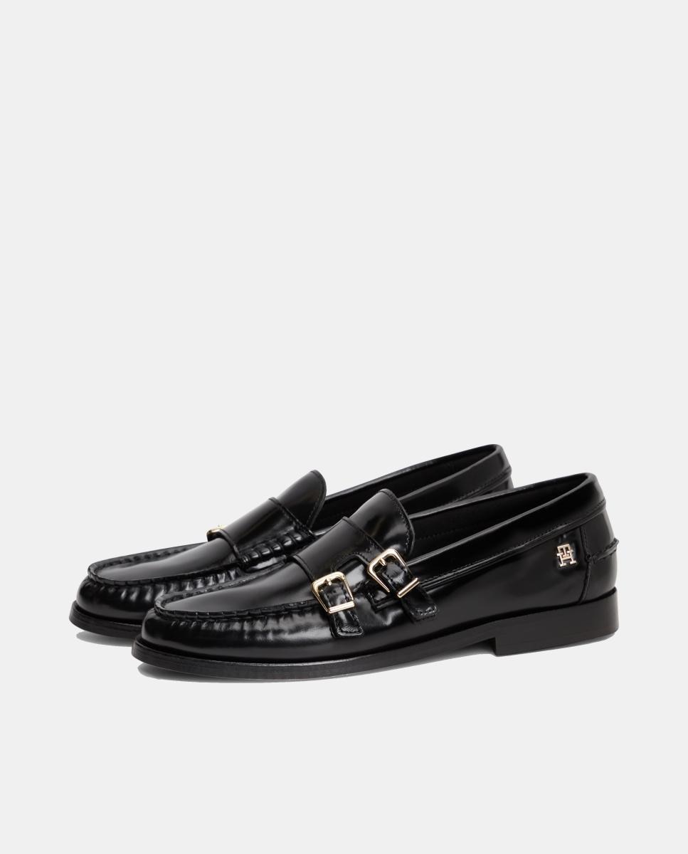 Imagen 6 de Mocasines negros con hebillas laterales de Tommy Hilfiger - Negro Negro