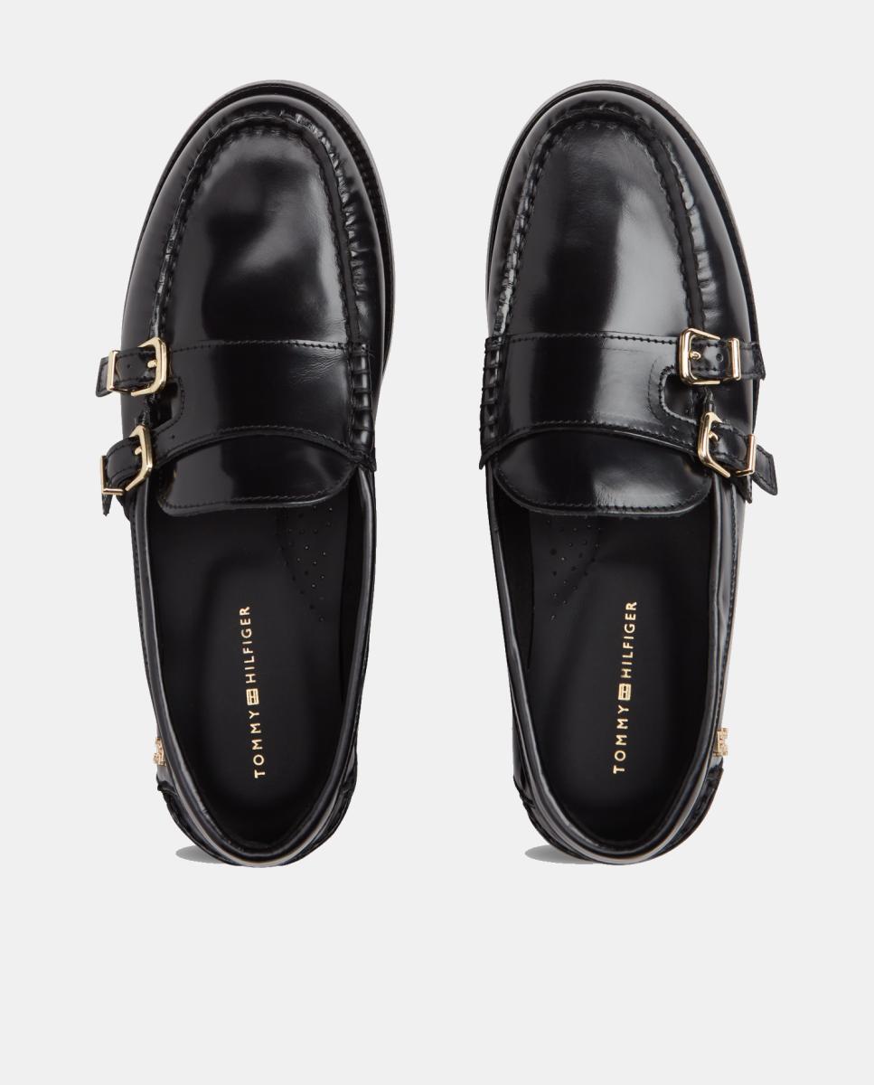 Imagen 7 de Mocasines negros con hebillas laterales de Tommy Hilfiger - Negro Negro