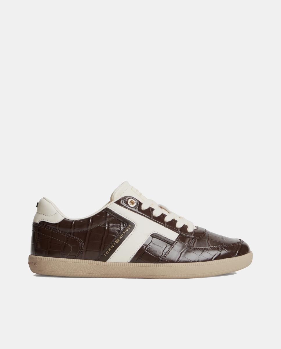 Imagem 1 de Modelo Tribeca com Efeito Croco - Castanho