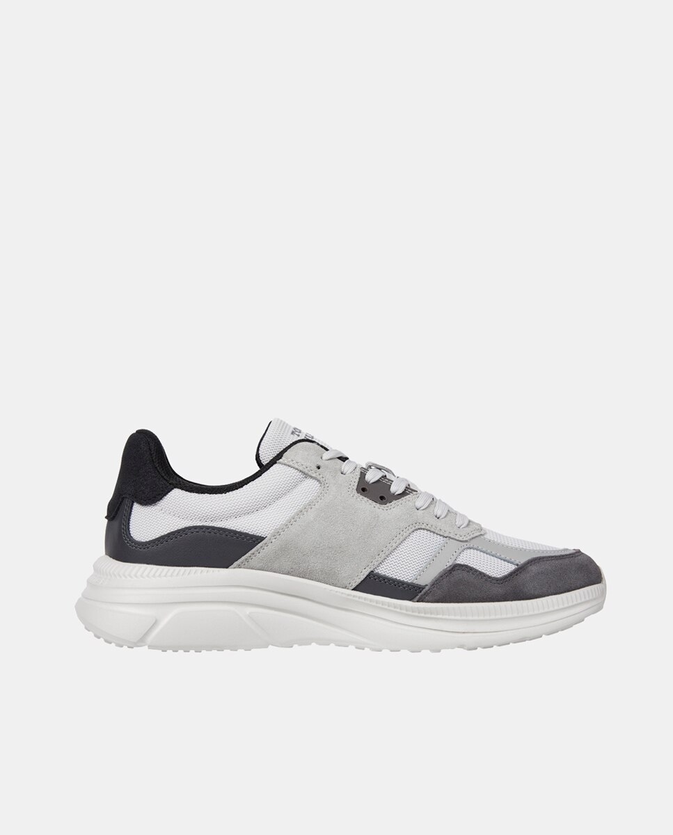 Zapatillas de hombre tipo running bajas color block - Tommy Hilfiger - Gris claro Gris claro-2