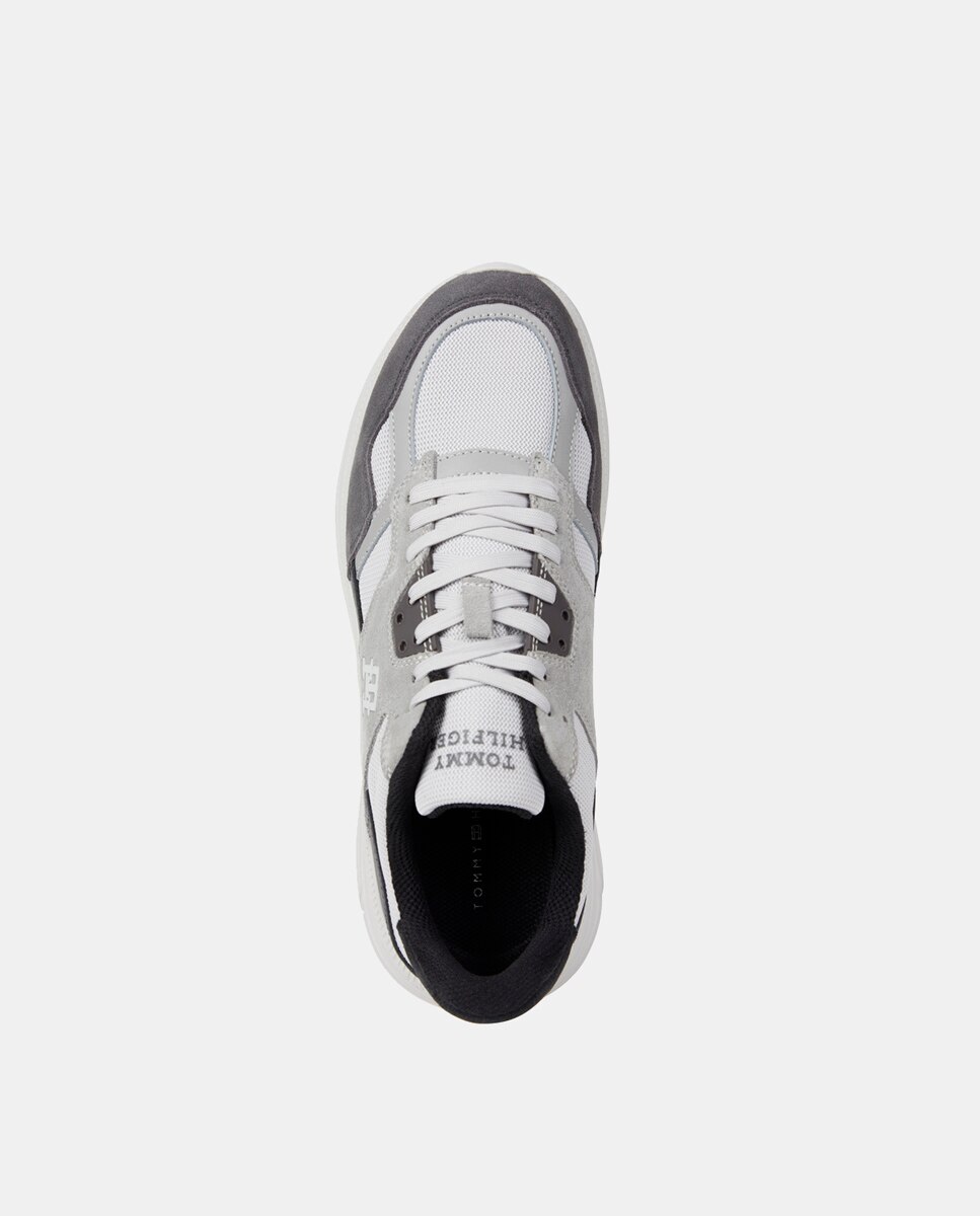 Zapatillas de hombre tipo running bajas color block - Tommy Hilfiger - Gris claro Gris claro-3