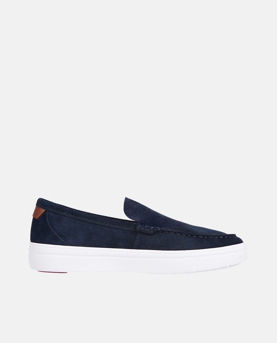 Mocassins de Camurça Azul-escuro-2