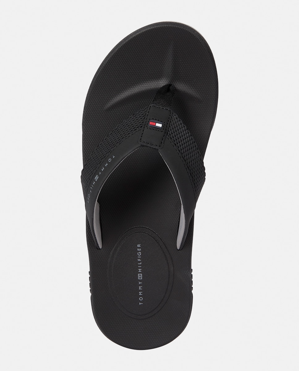 Chinelos de Praia com Logótipo Preto-2