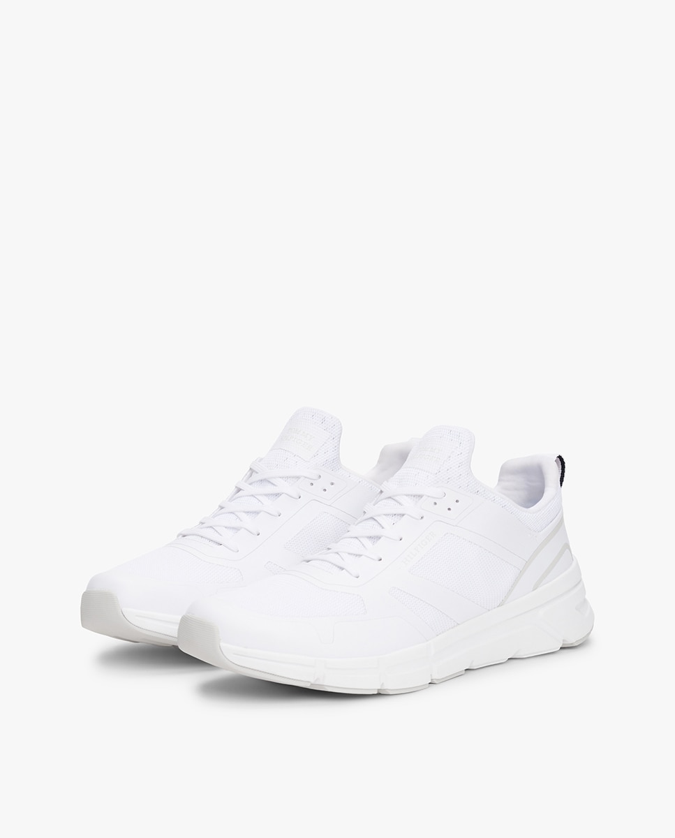 Sapatilhas em Tecido de Malha Branco-2