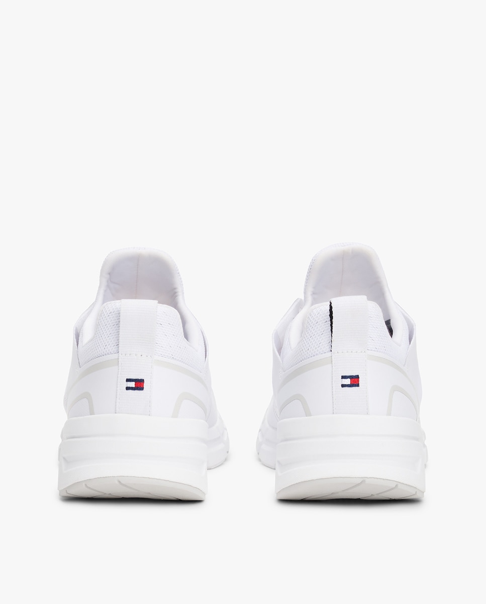 Sapatilhas em Tecido de Malha Branco-4