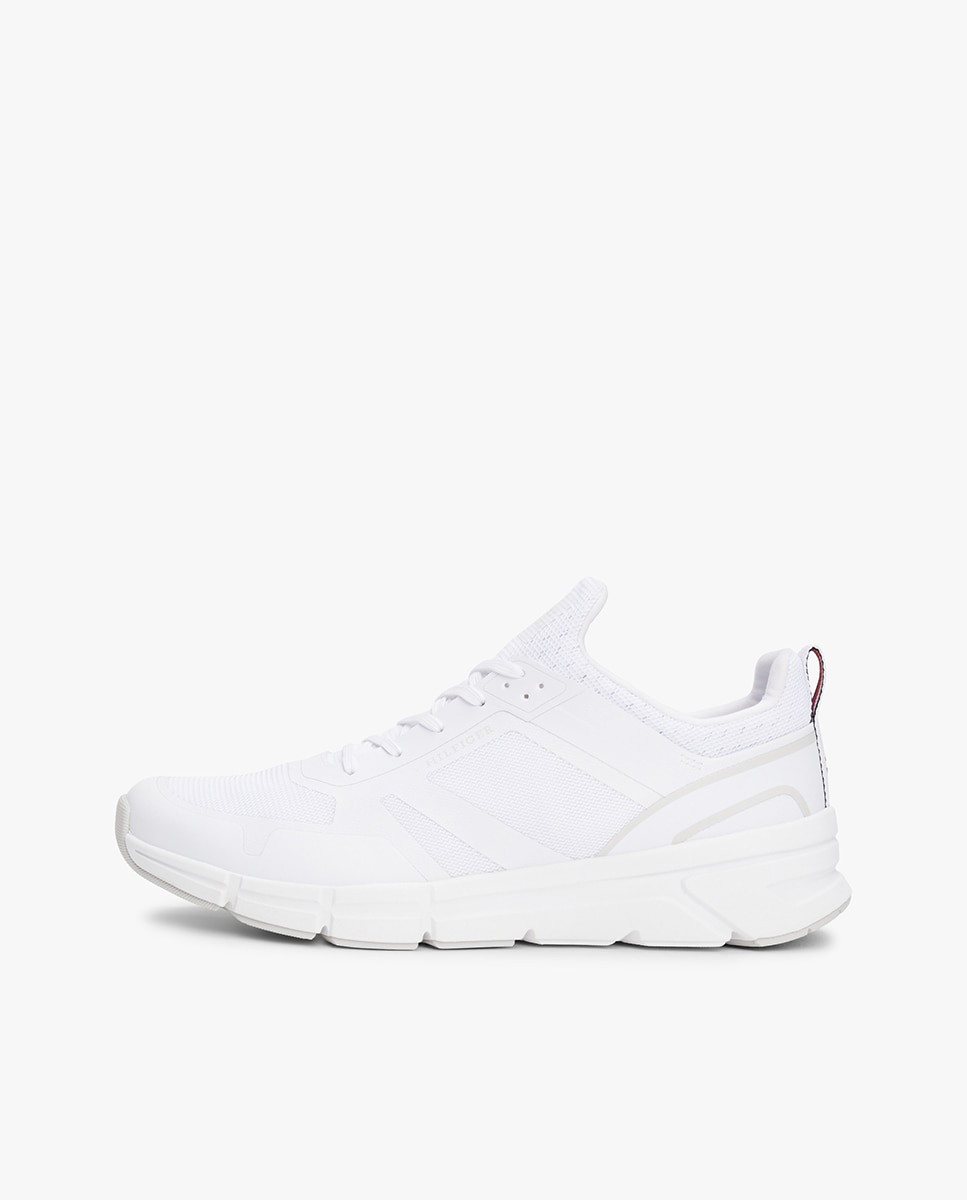 Sapatilhas em Tecido de Malha Branco-7