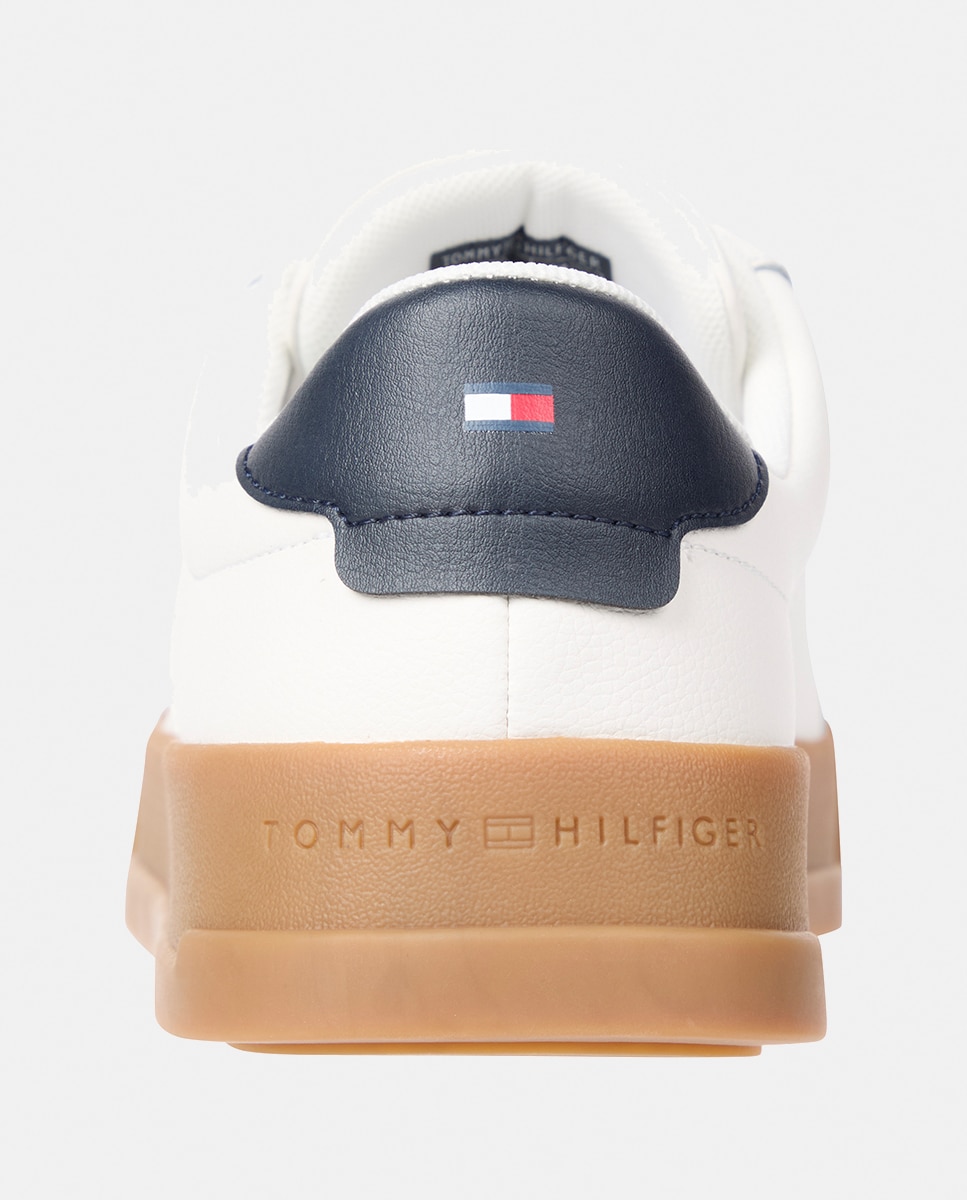 Sapatilhas Clássicas em Pele Branco-4