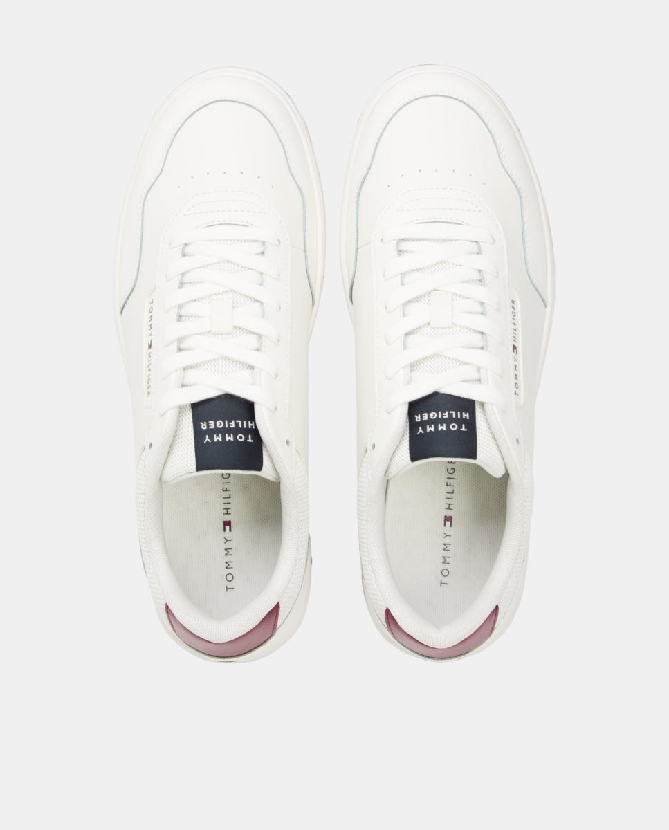 Sapatilhas Desportivas em Pele - Branco Branco-6