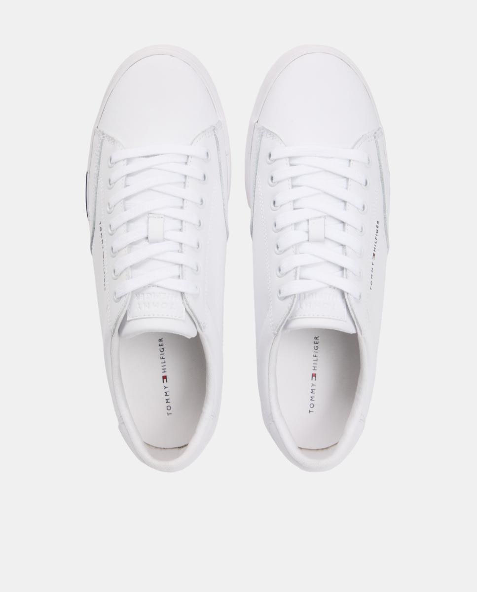 Sapatilhas com Detalhe da Marca - Branco Branco-5
