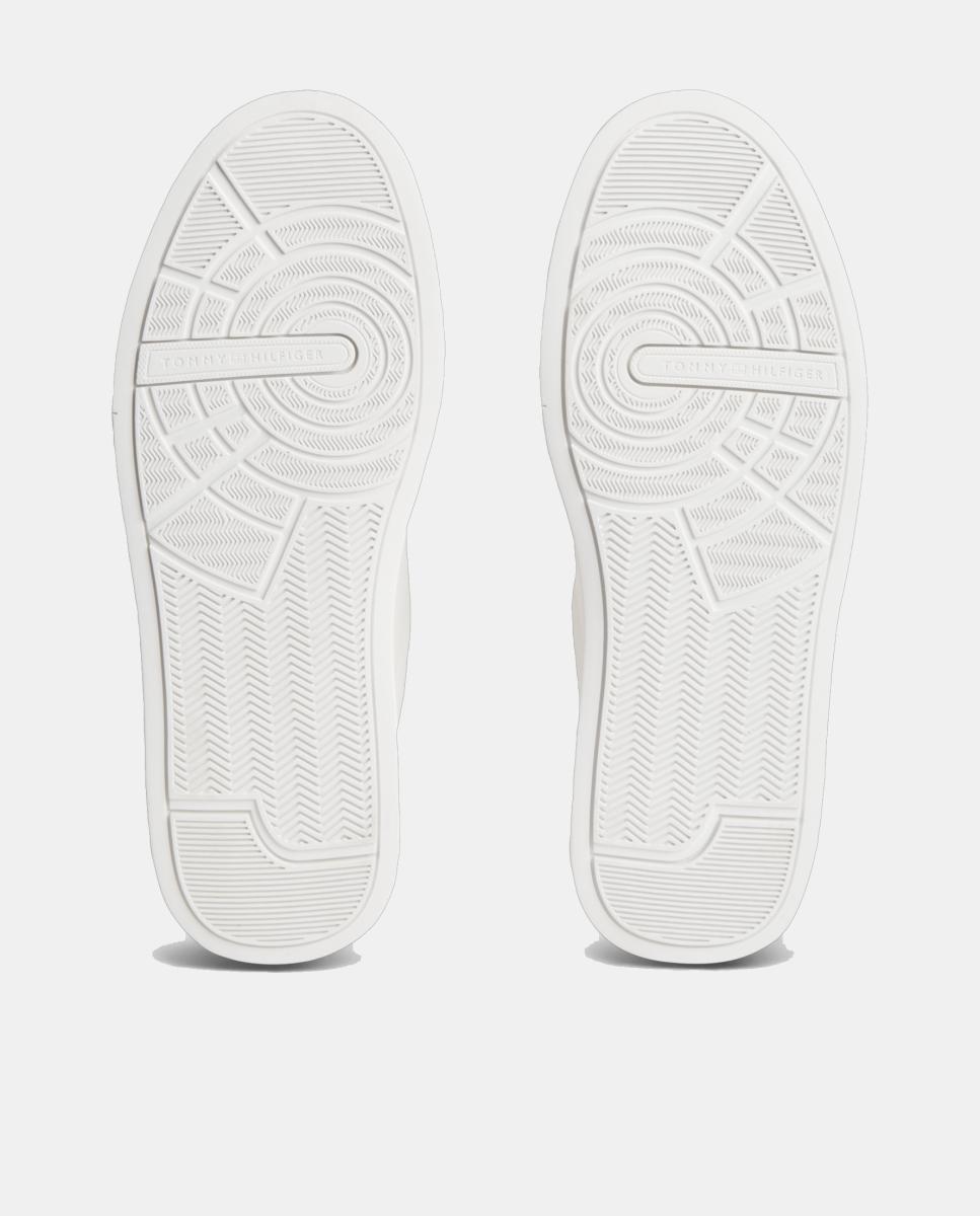 Sapatilhas em Pele Creme-3