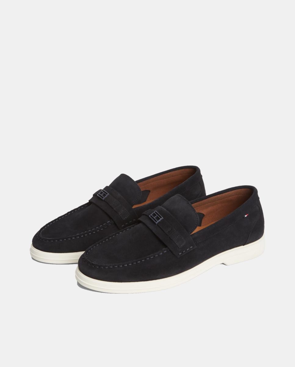 Mocassins de Croute Azul-marinho-6
