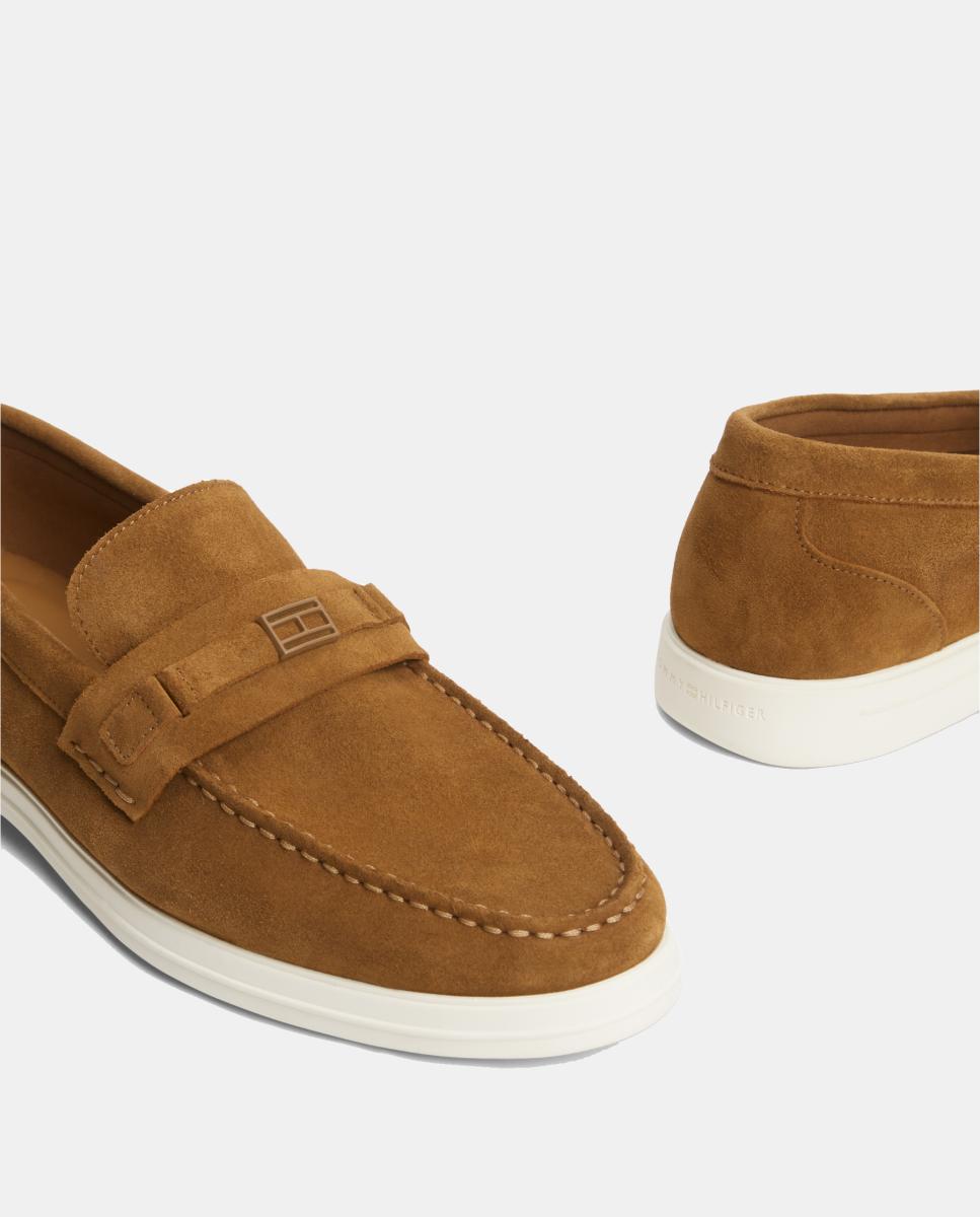 Mocassins de Croute Castanho-claro-4