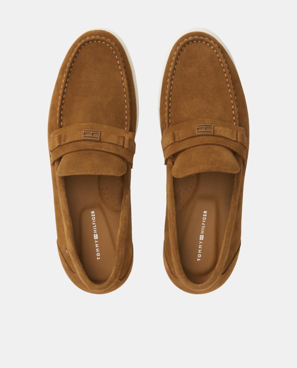 Mocassins de Croute Castanho-claro-7
