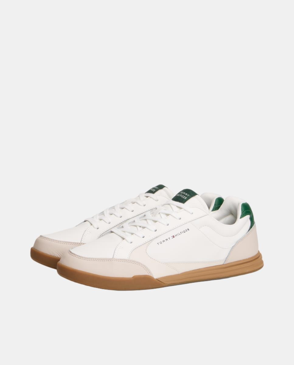 Sapatilhas em Pele Creme-2