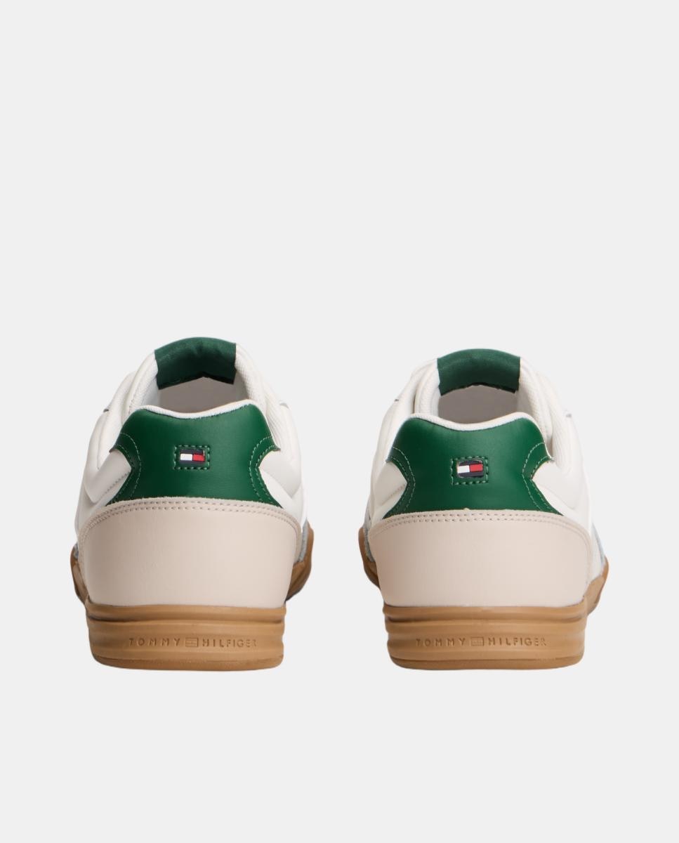 Sapatilhas em Pele Creme-4