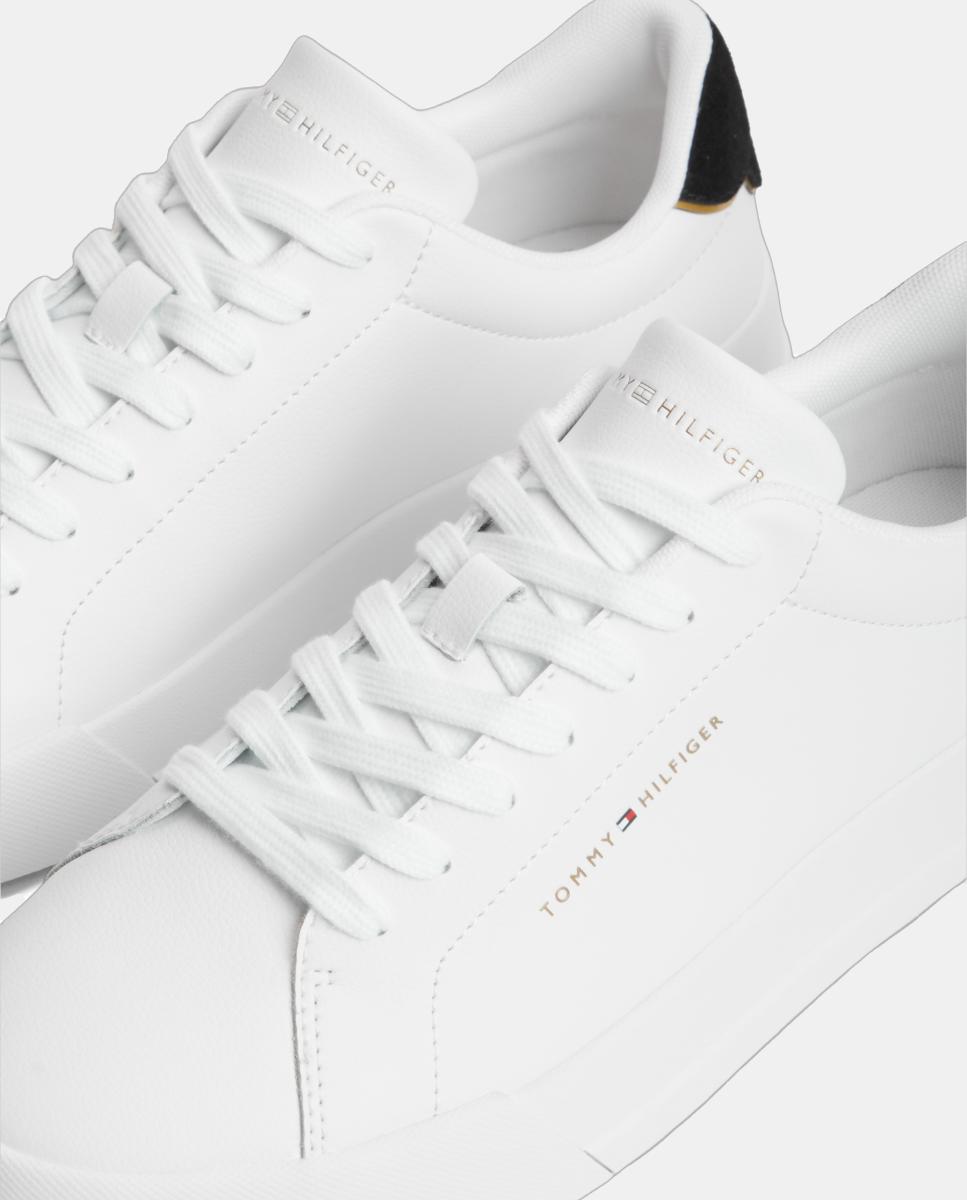 Sapatilhas em Pele - Branco Branco-4