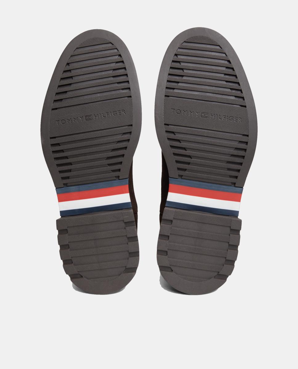 Botines de serraje de hombre en color marrón oscuro de Tommy Hilfiger. - Marrón oscuro Marrón oscuro-3