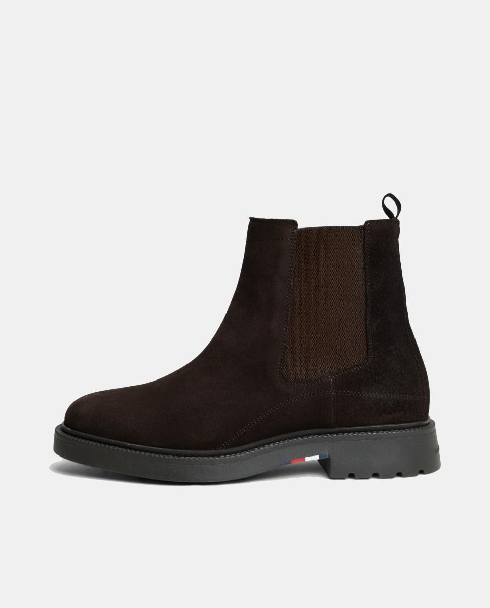 Botines de serraje de hombre en color marrón oscuro de Tommy Hilfiger. - Marrón oscuro Marrón oscuro-5