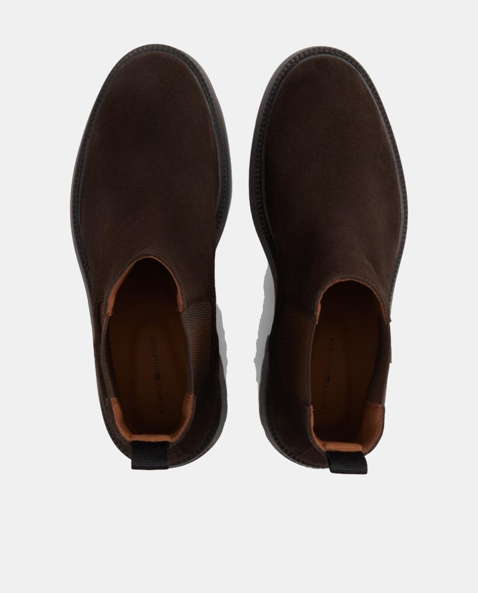Botines de serraje de hombre en color marrón oscuro de Tommy Hilfiger. - Marrón oscuro Marrón oscuro-7