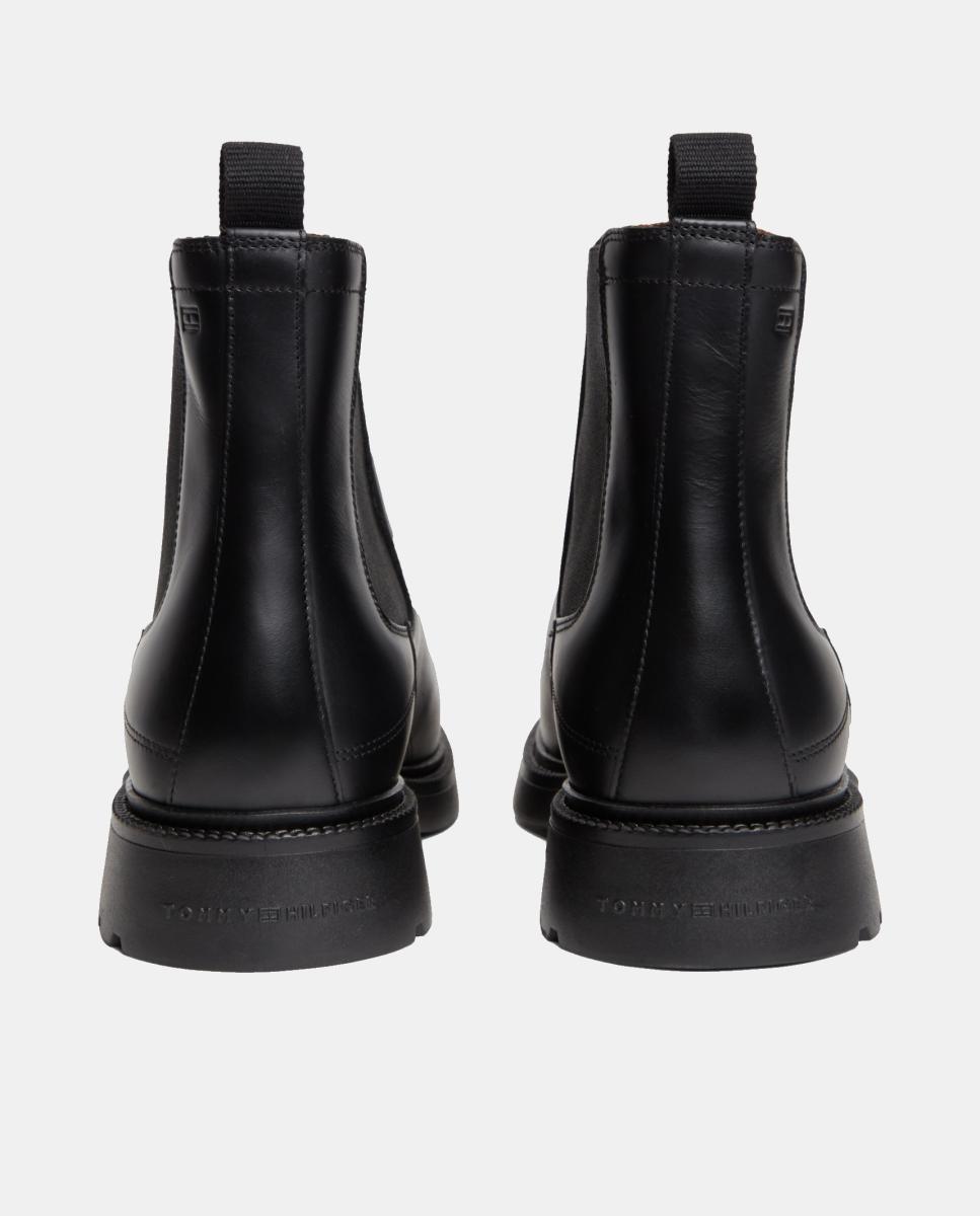 Botins em Pele - Preto Preto-2