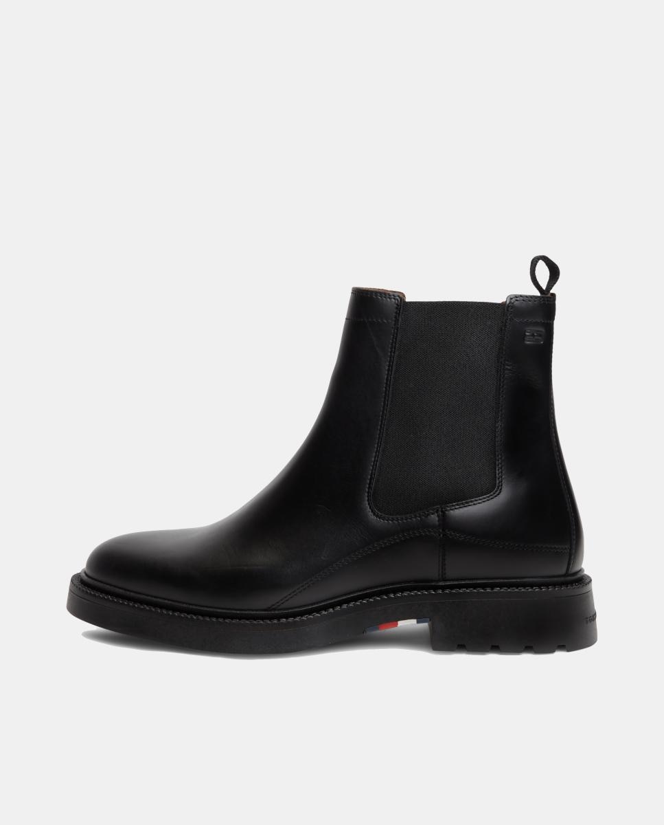 Botins em Pele - Preto Preto-5