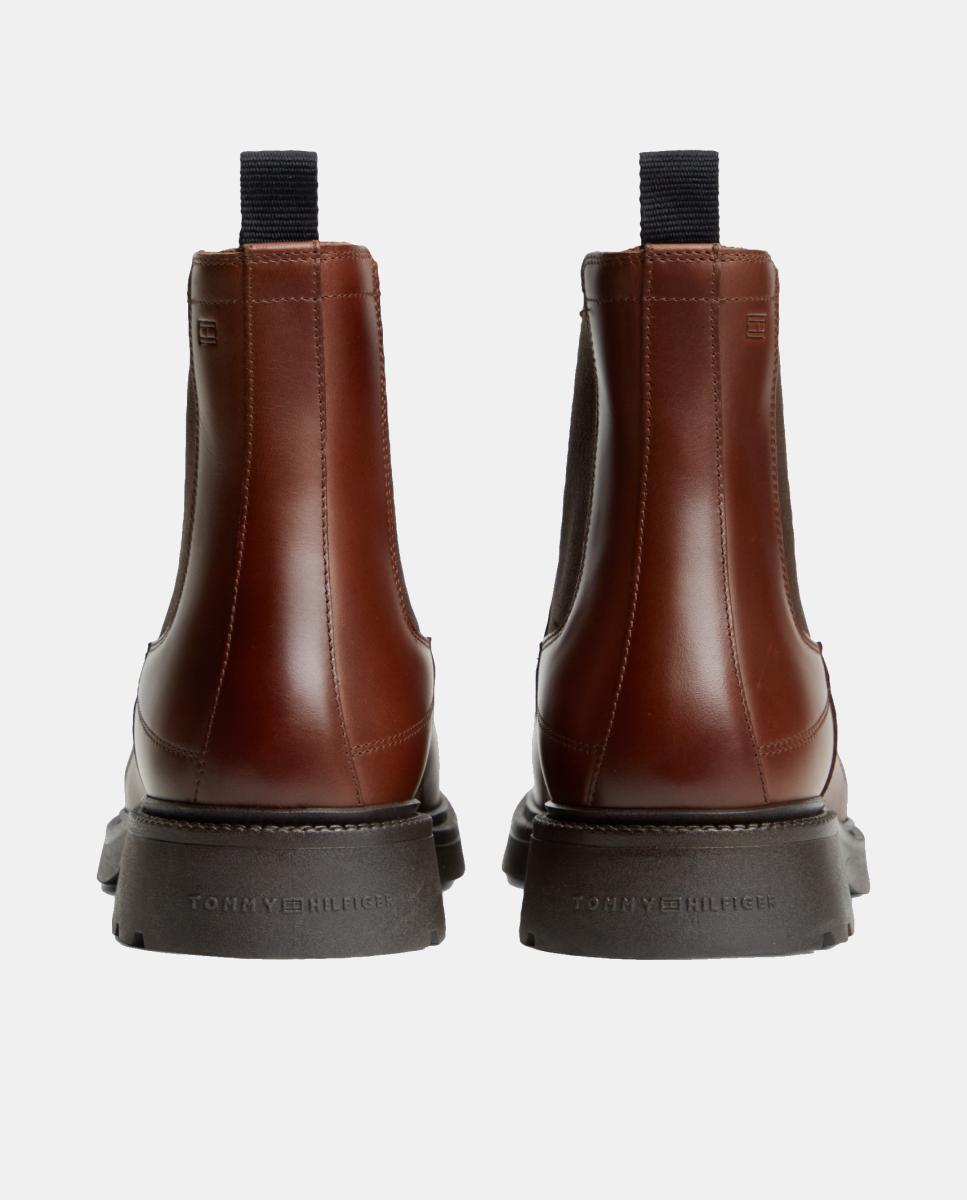 Botins em Pele - Castanho Castanho caramelo-2