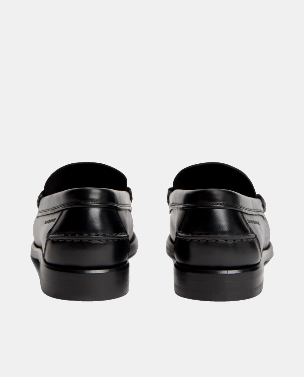 Mocassins em Pele Preto-2