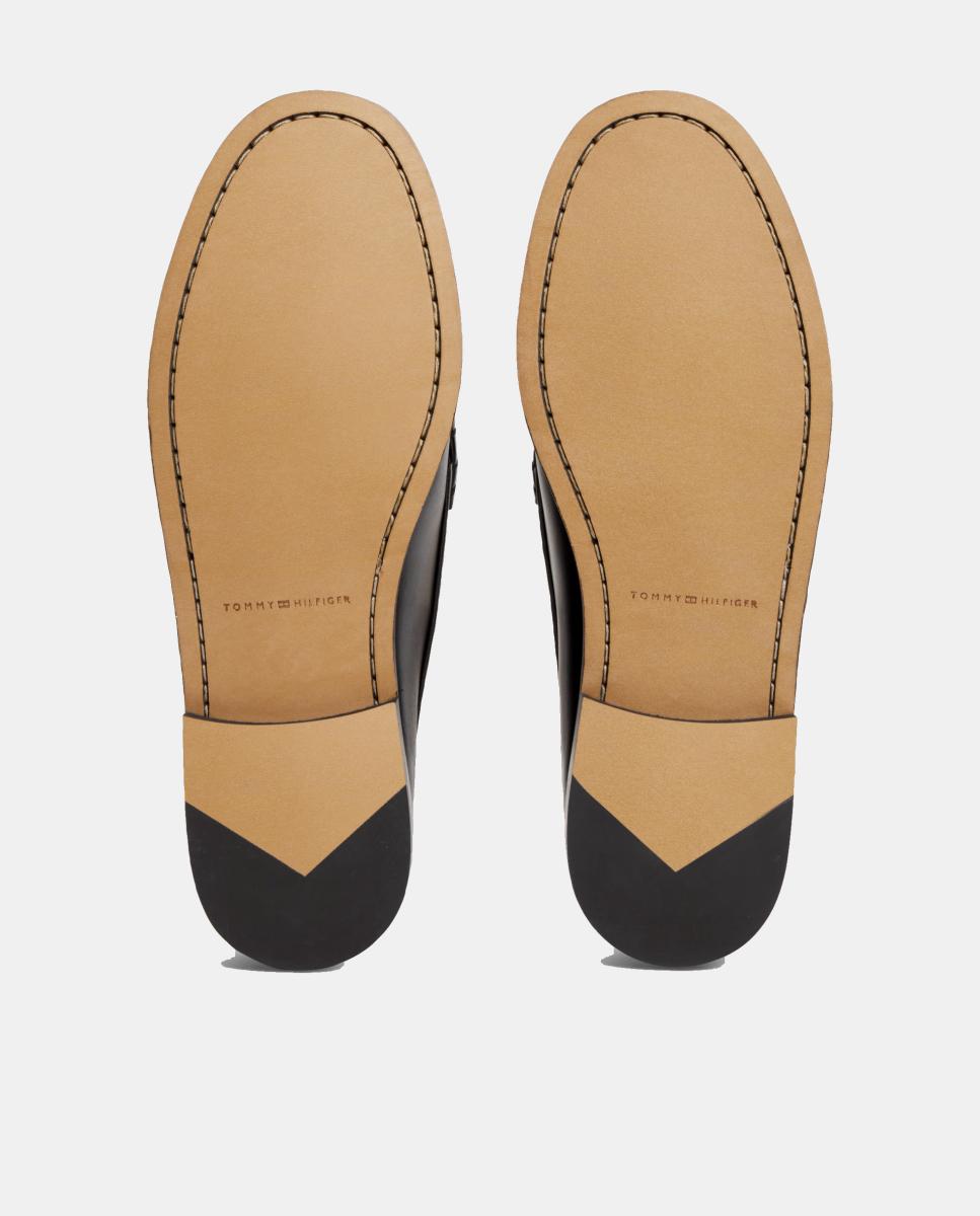 Mocassins em Pele Preto-3