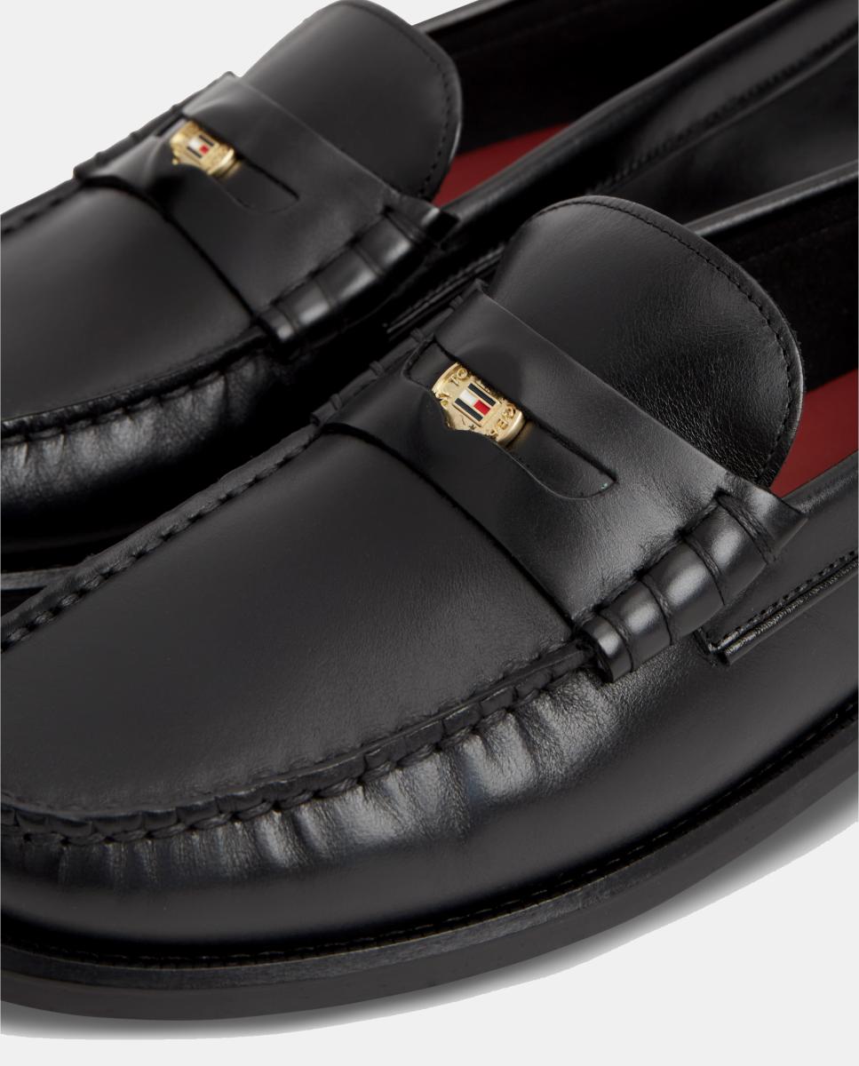 Mocassins em Pele Preto-4
