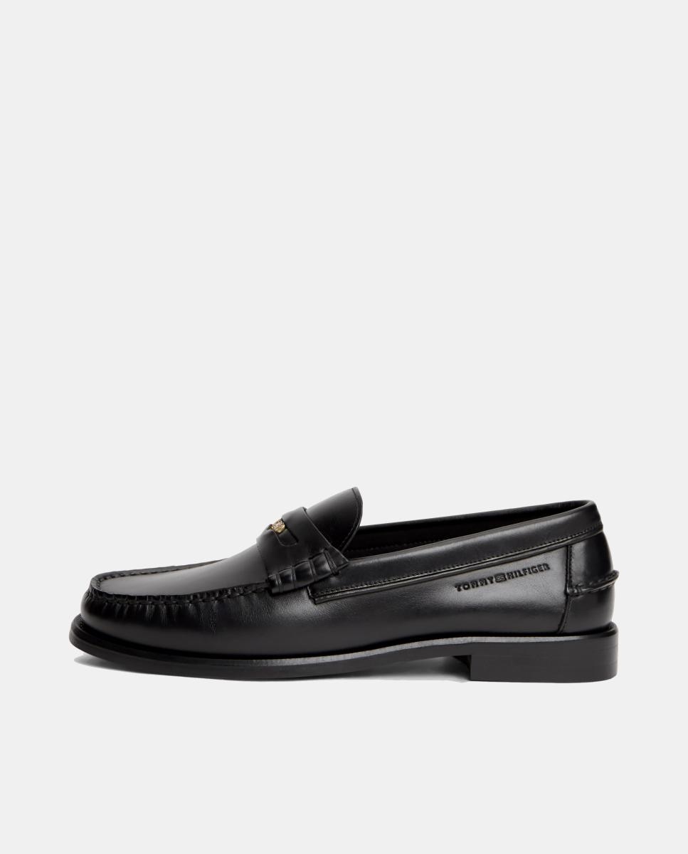 Mocassins em Pele Preto-5