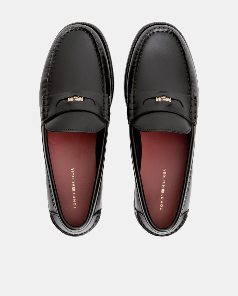 Mocassins em Pele Preto-7