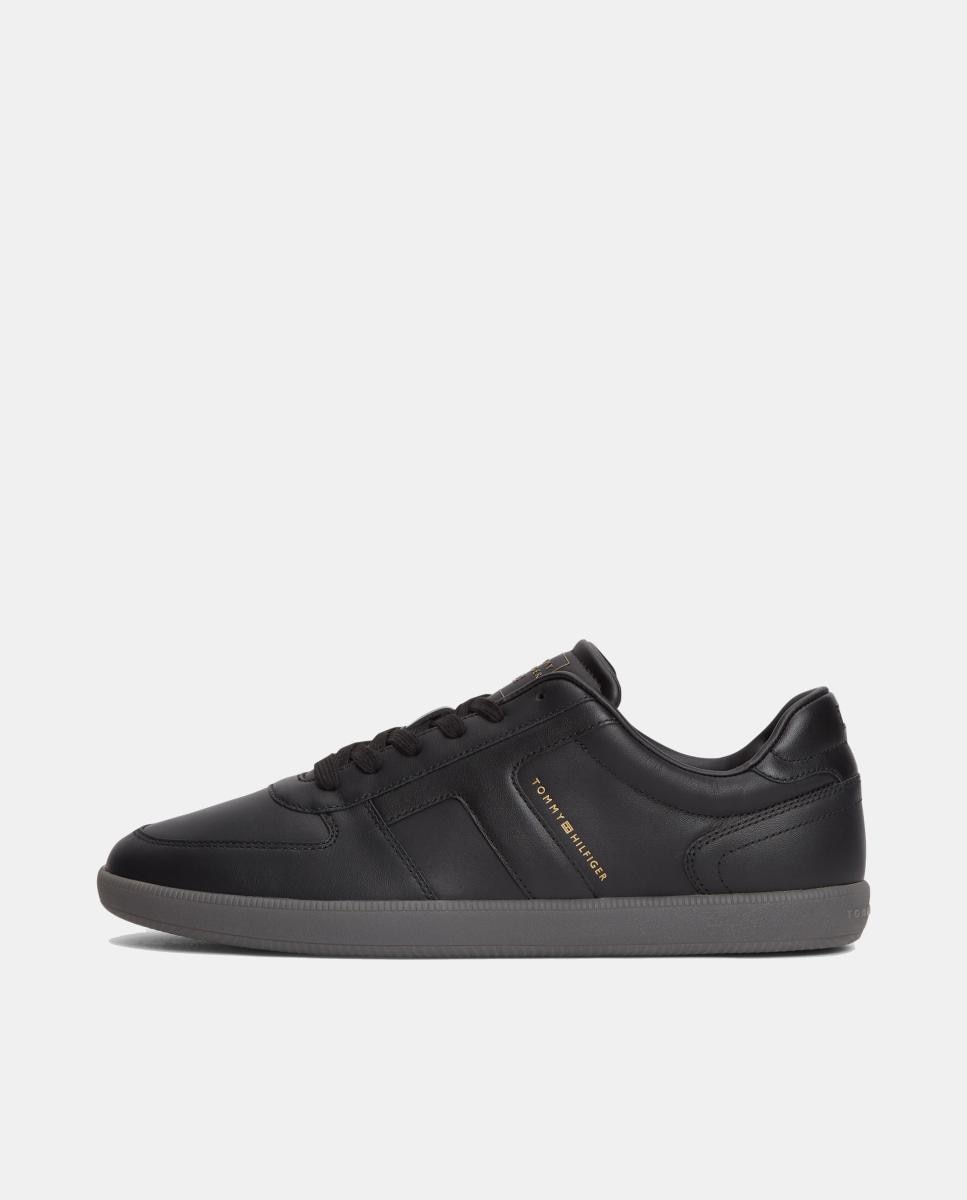Sapatilhas em Pele - Preto Preto-5