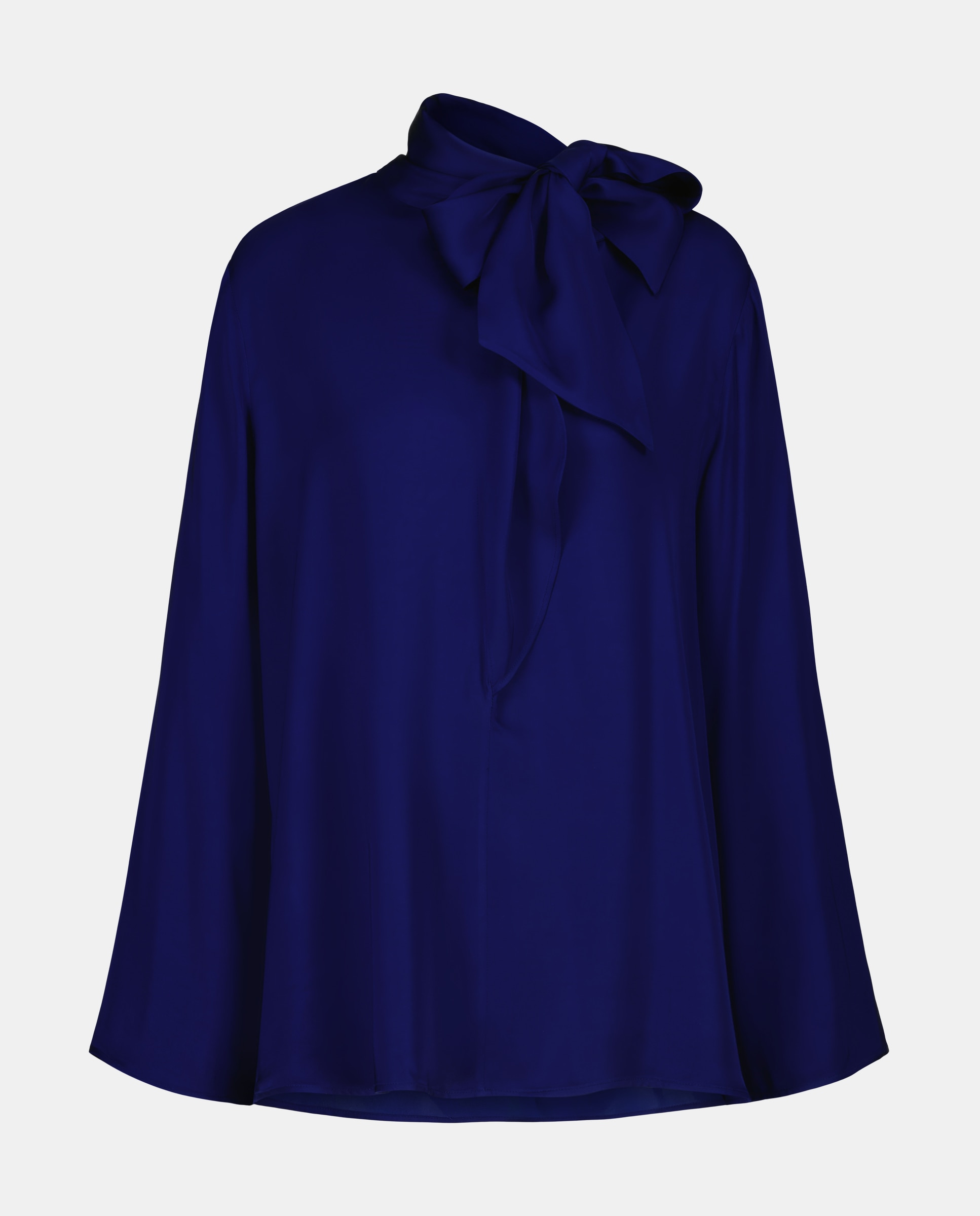 Blusa de Gola com Laço 440 Azulão-4