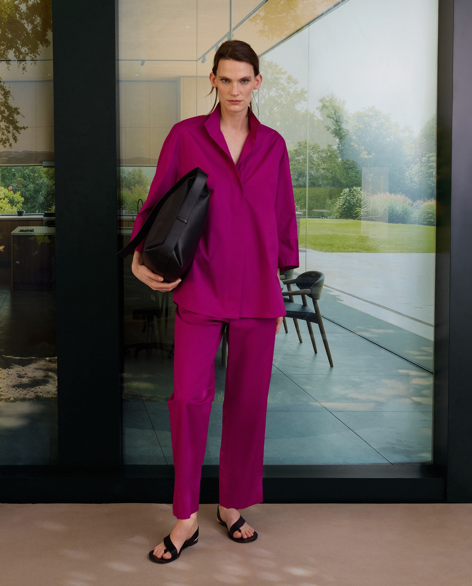 Blusón manga francesa - Woman Limited El Corte Inglés - Morado Fucsia-2