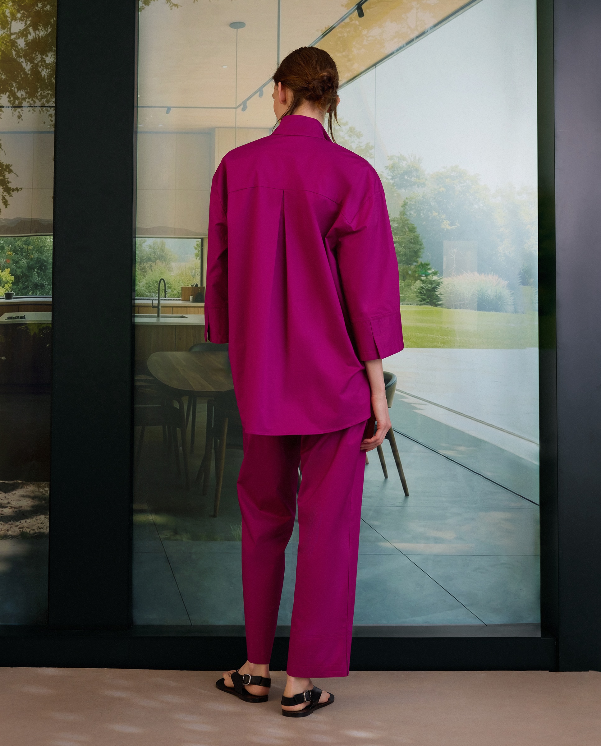 Blusón manga francesa - Woman Limited El Corte Inglés - Morado Fucsia-3