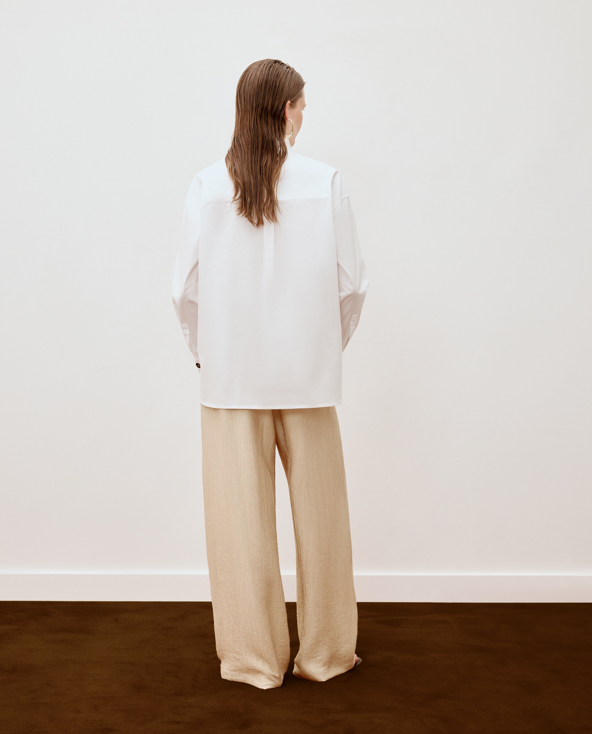 Camisa manga larga cuello camisero popelín con bolsillo de mujer - Woman Limited El Corte Inglés - Blanco Blanco-3