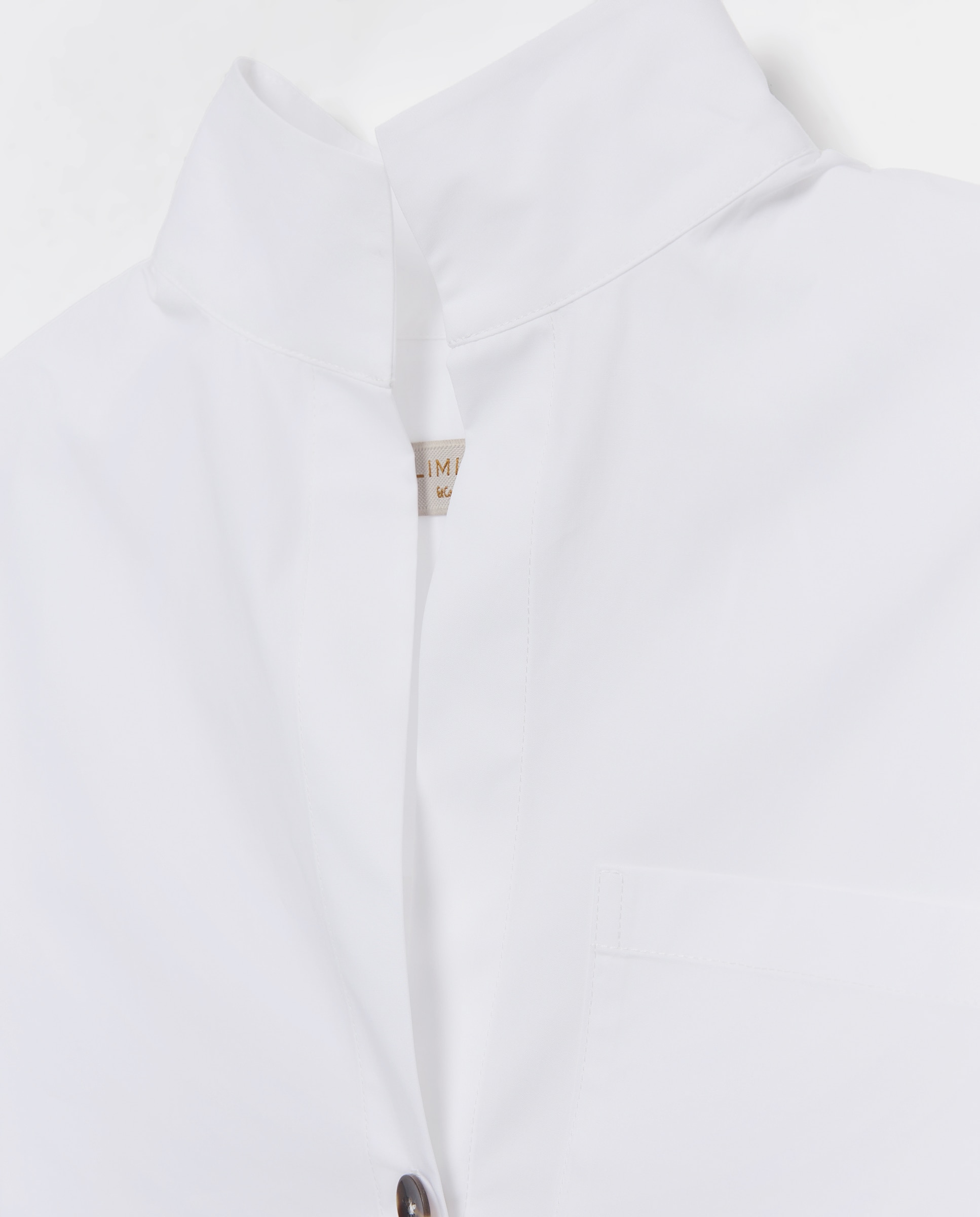 Camisa manga larga cuello camisero popelín con bolsillo de mujer - Woman Limited El Corte Inglés - Blanco Blanco-6