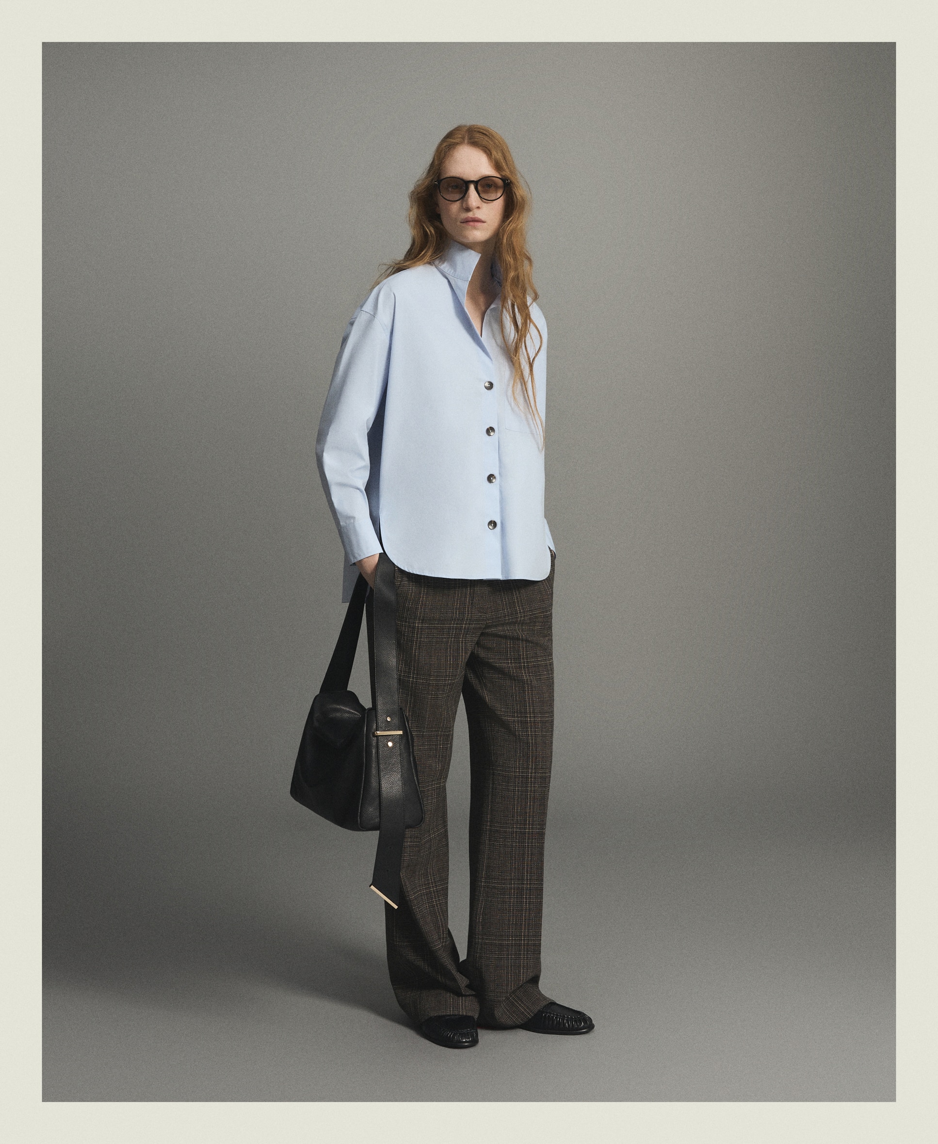 Camisa manga larga cuello camisero popelín con bolsillo de mujer - Woman Limited El Corte Inglés - 410 Azul claro 410 Azul claro-3
