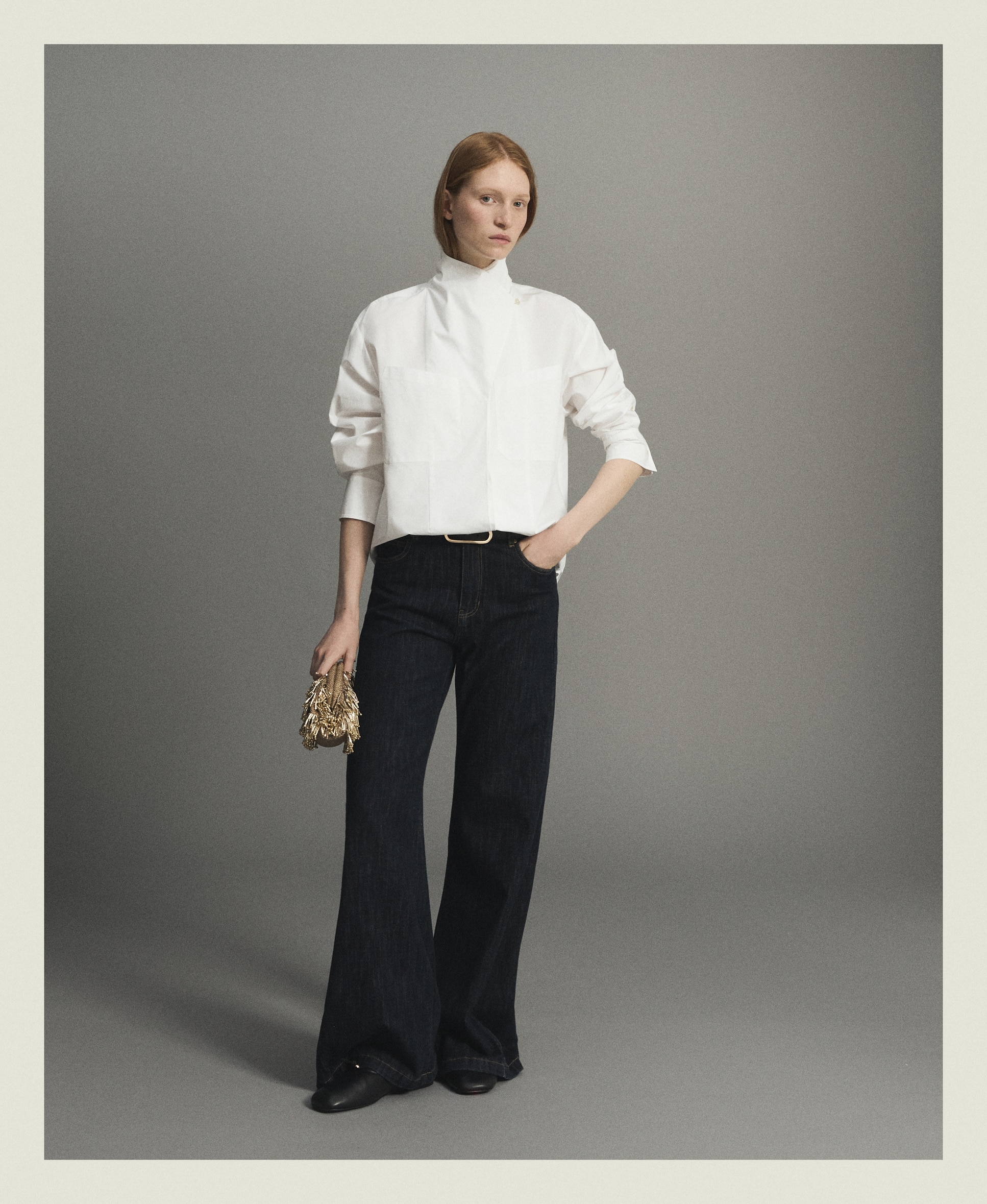 Blusón de mujer de popelín con bolsillos - Woman Limited El Corte Inglés - Blanco Blanco-3
