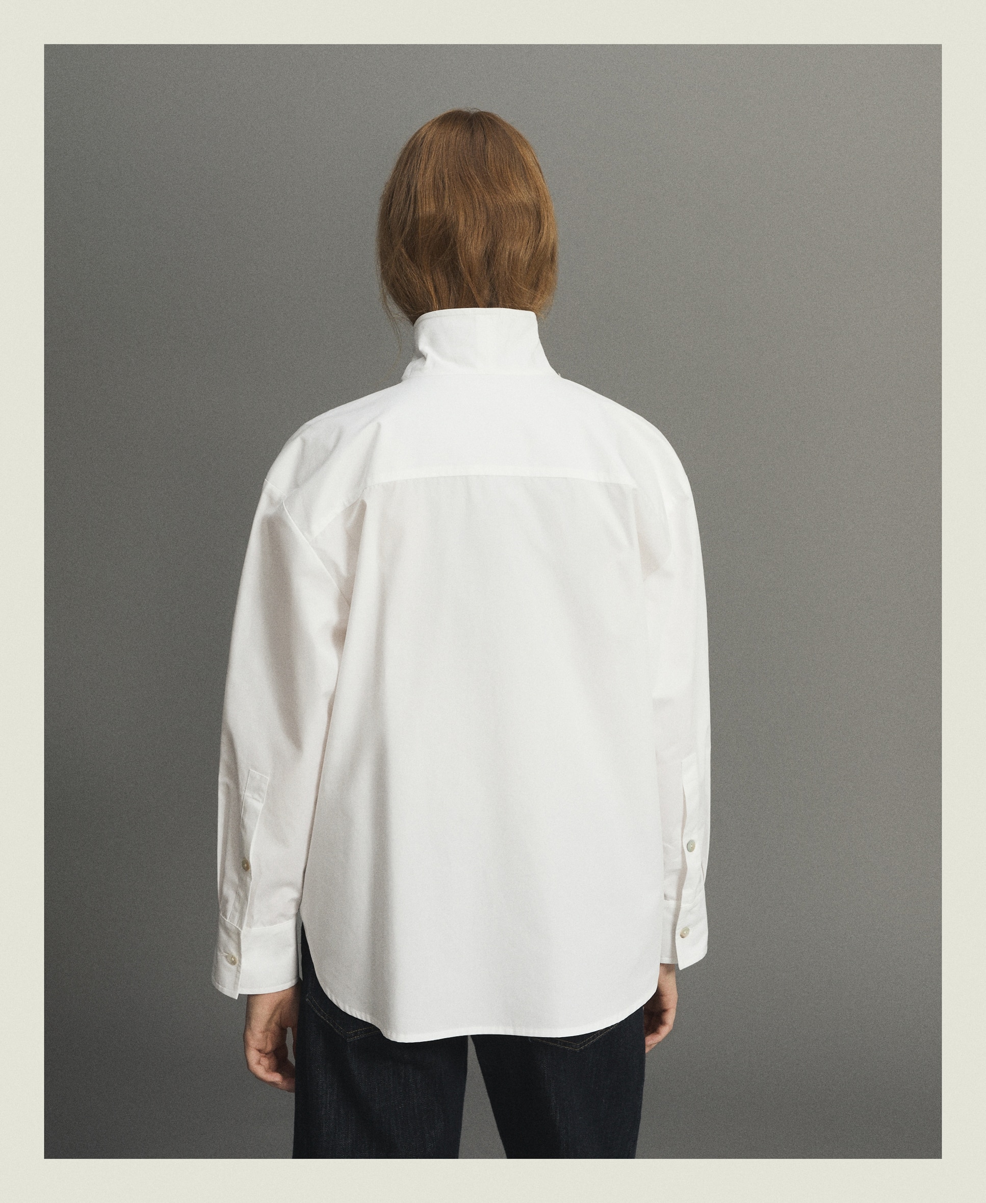 Blusón de mujer de popelín con bolsillos - Woman Limited El Corte Inglés - Blanco Blanco-4