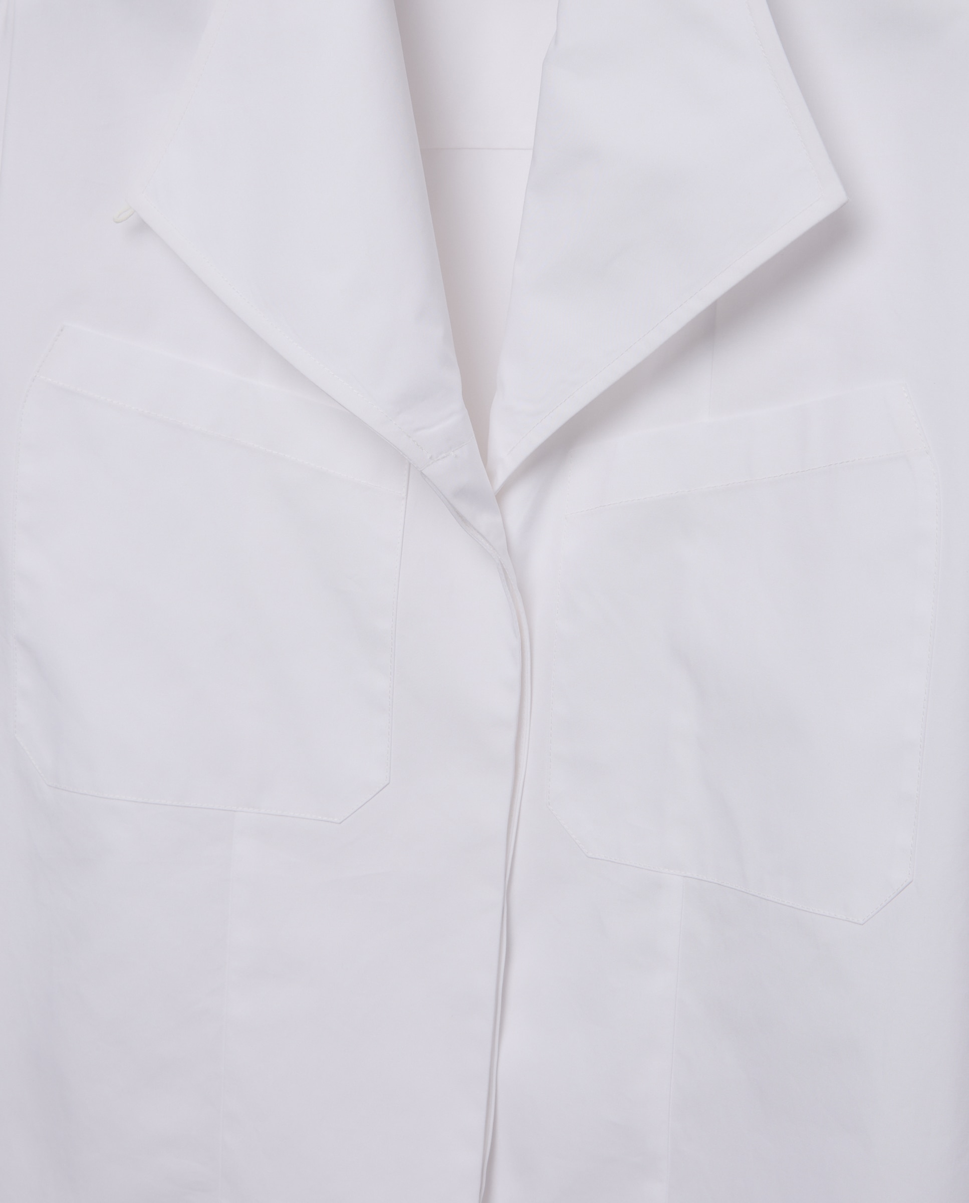 Blusón de mujer de popelín con bolsillos - Woman Limited El Corte Inglés - Blanco Blanco-6