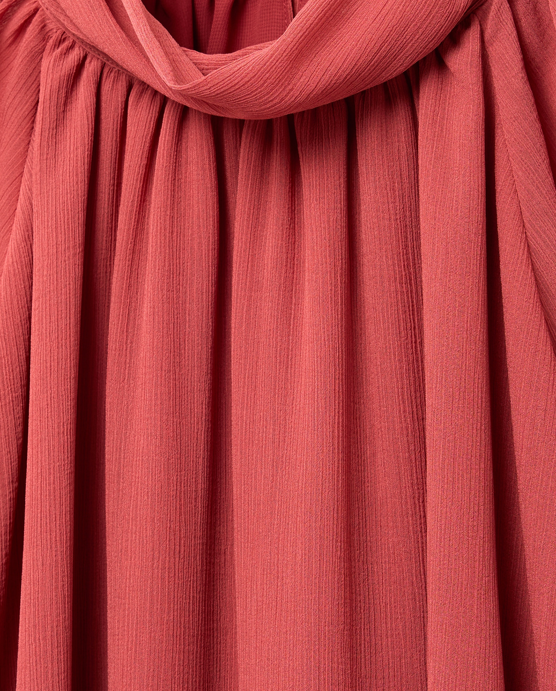 Blusa de mujer con cuello mao y manga con volumen - Woman Limited El Corte Inglés - 600 Rojo 600 Rojo-7