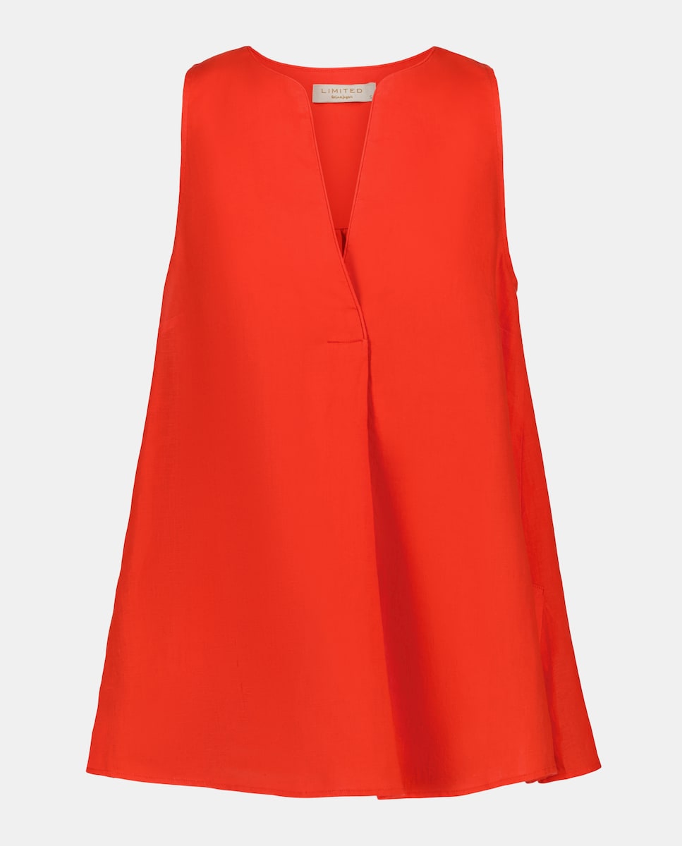 Top de Linho sem Mangas 600 Vermelho-4