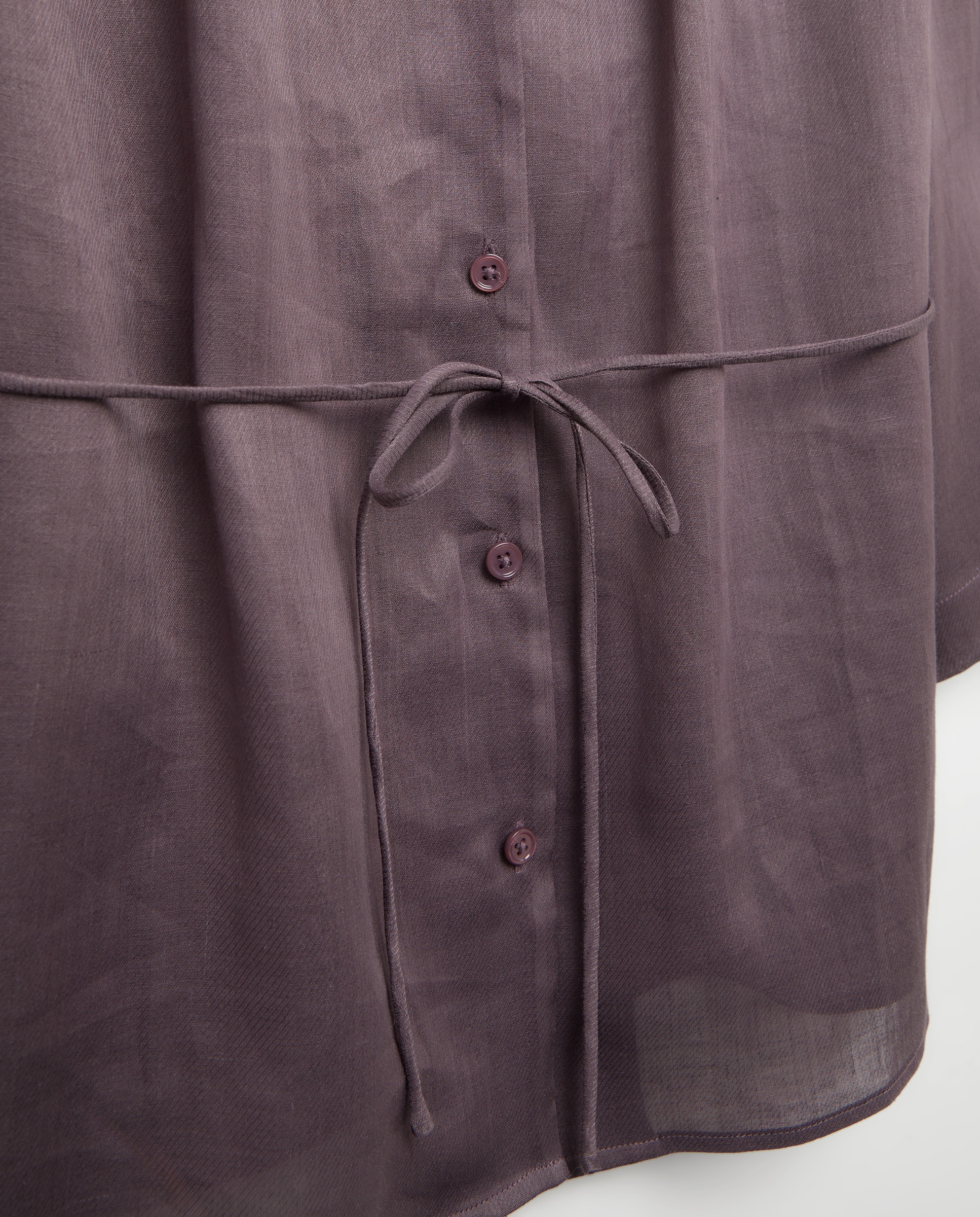 Blusa com manga 3/4 e decote em bico Roxo-6