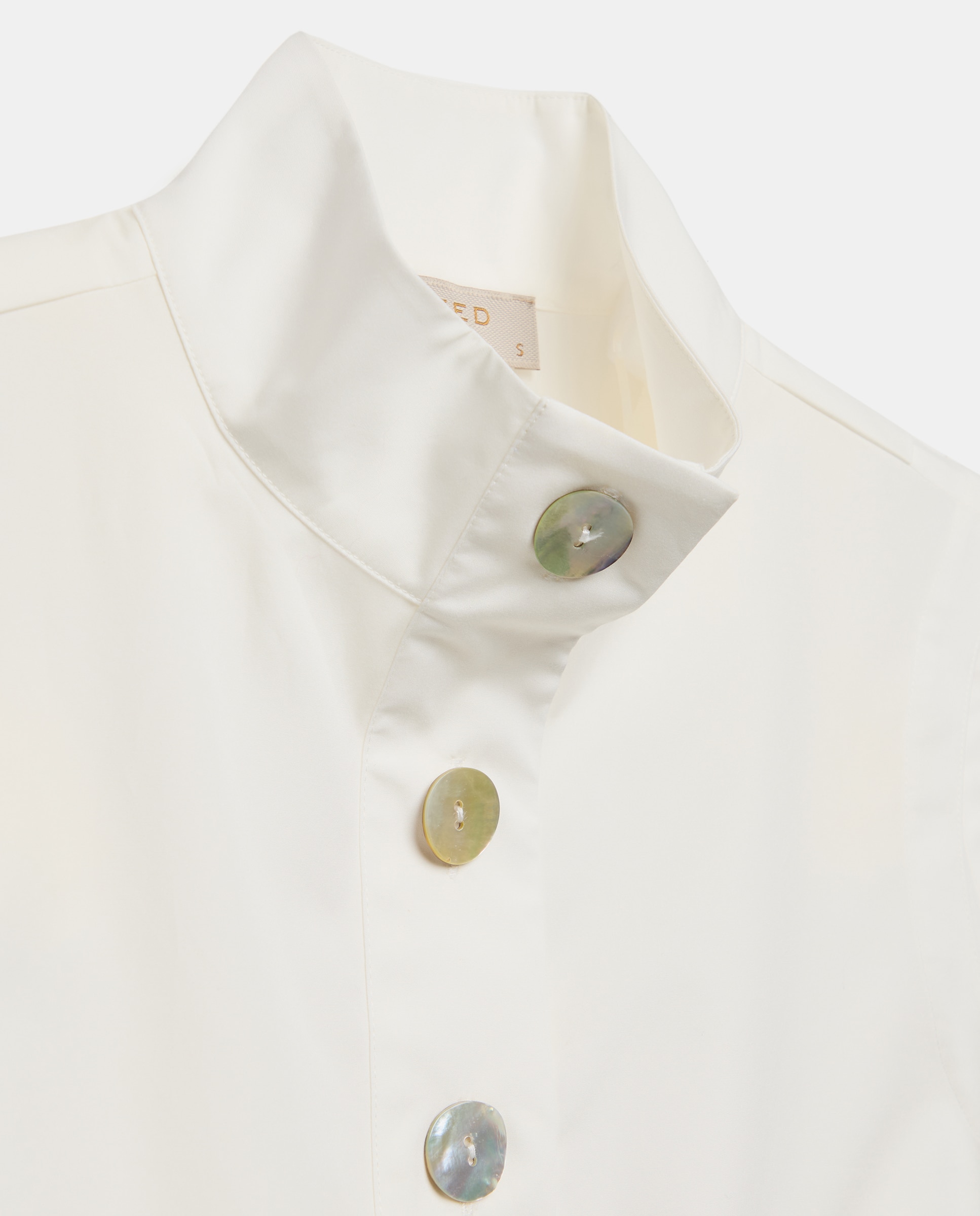 Camisa de mujer sin mangas con cuello camisero popelín - Woman Limited El Corte Inglés - Blanco Blanco-6