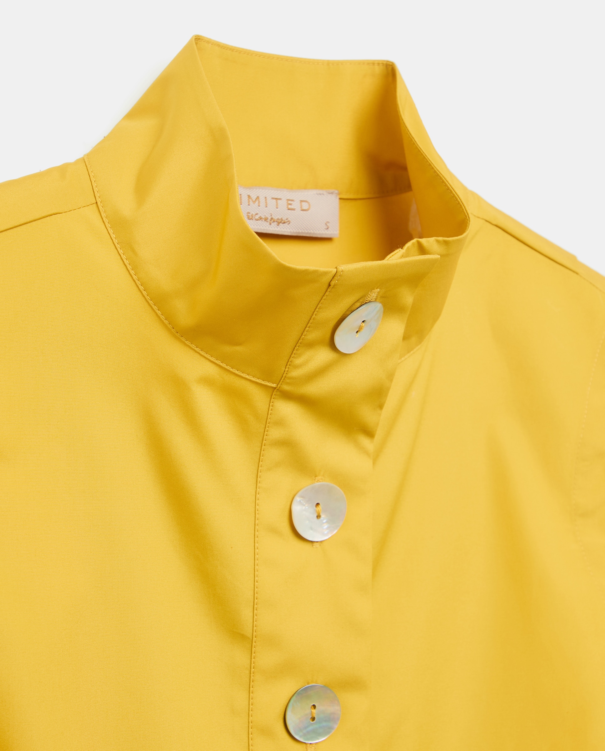 Camisa de mujer sin mangas con cuello camisero popelín - Woman Limited El Corte Inglés - 300 Amarillo 300 Amarillo-6